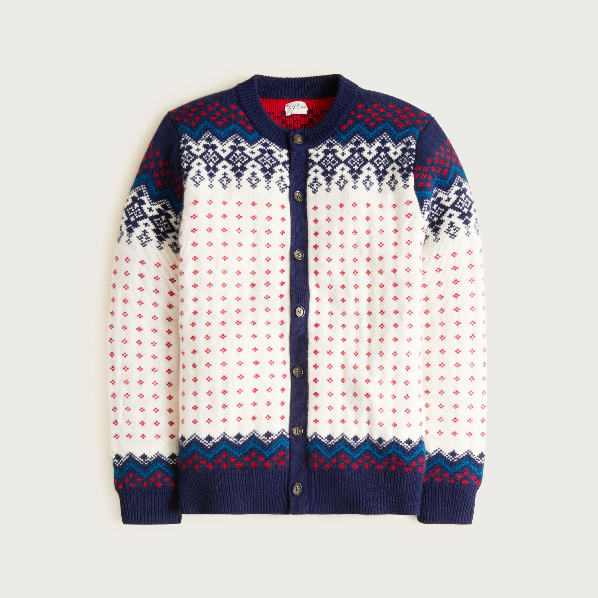 トップス AIRE ENGLISH LAMBSWOOL 7GG CARDIGAN Lambswool cardigan