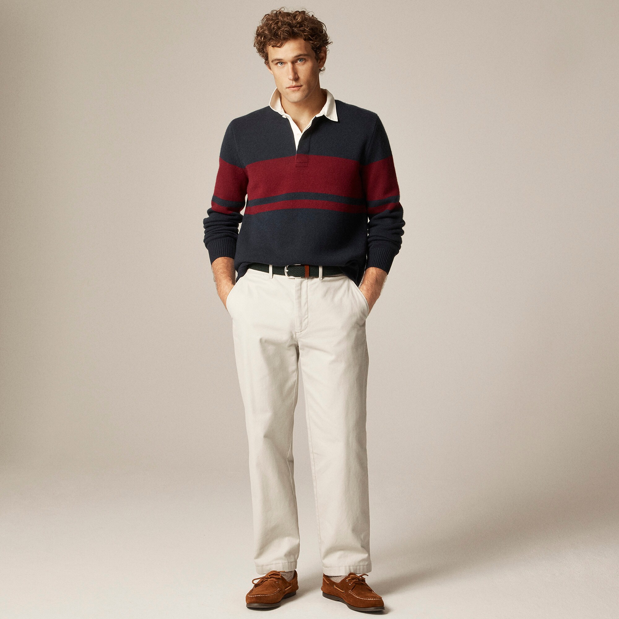 Lambswool rugby sweater - thumbnail 2