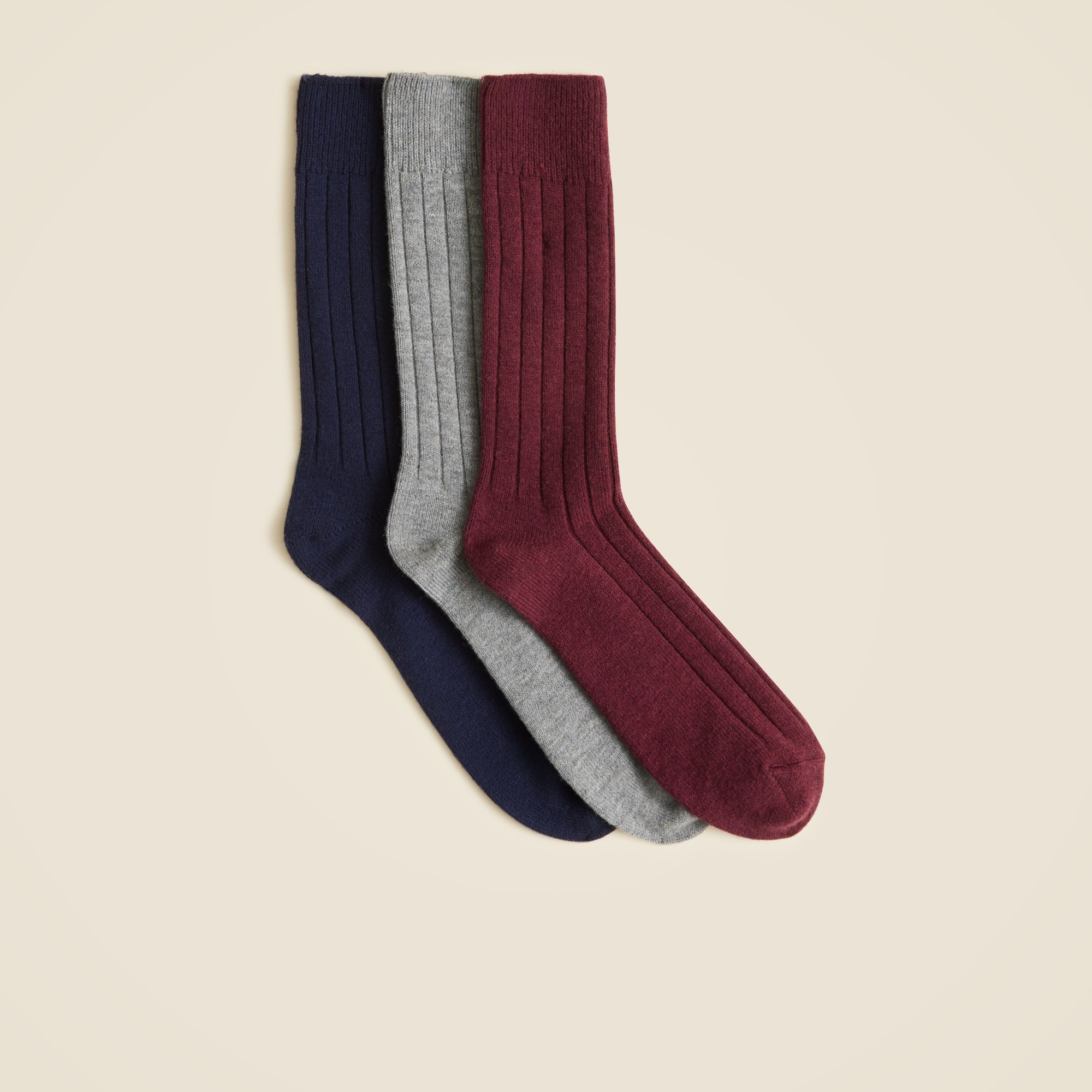 Merino wool-blend socks three-pack