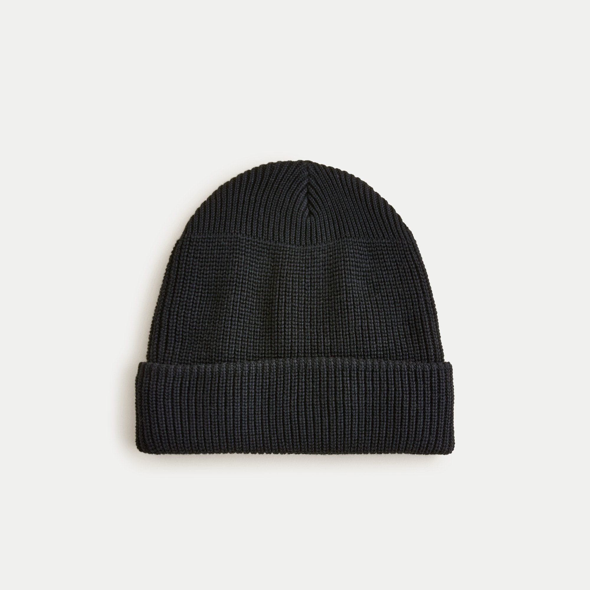 Ribbed beanie in cotton