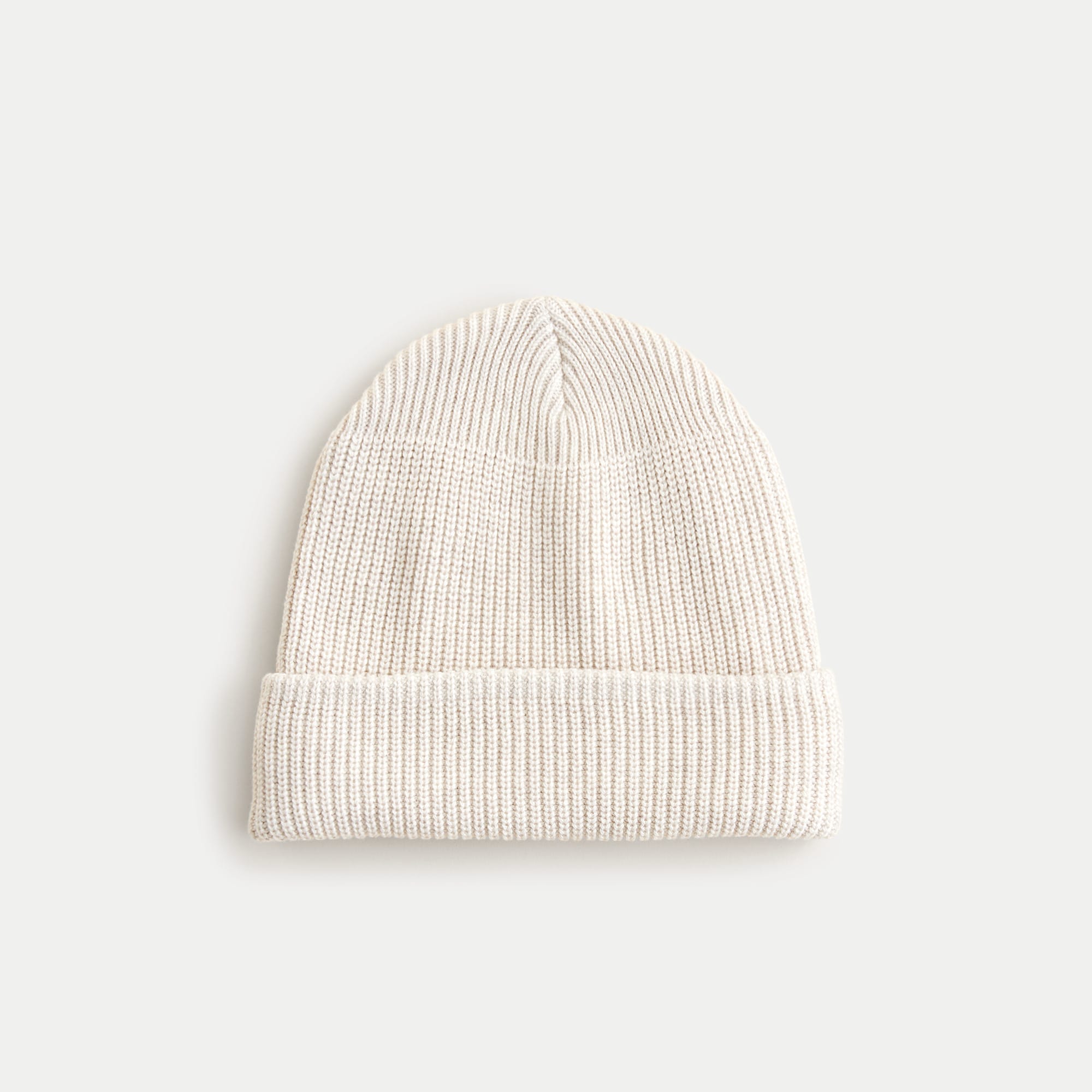 Ribbed beanie in cotton - thumbnail 5