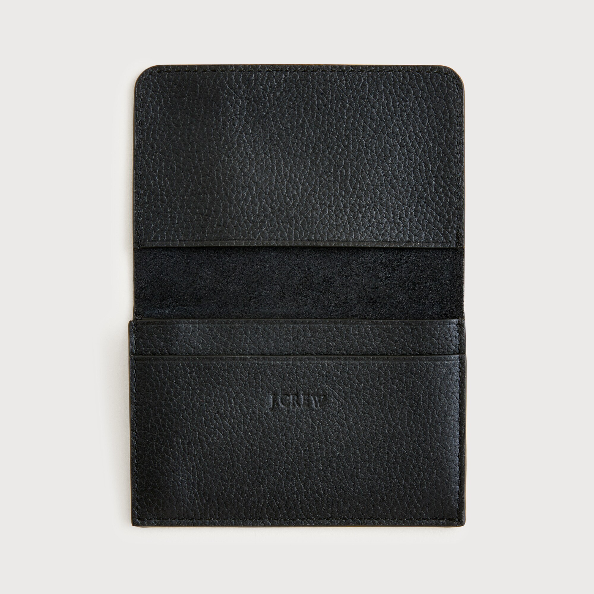 Leather bifold cardholder