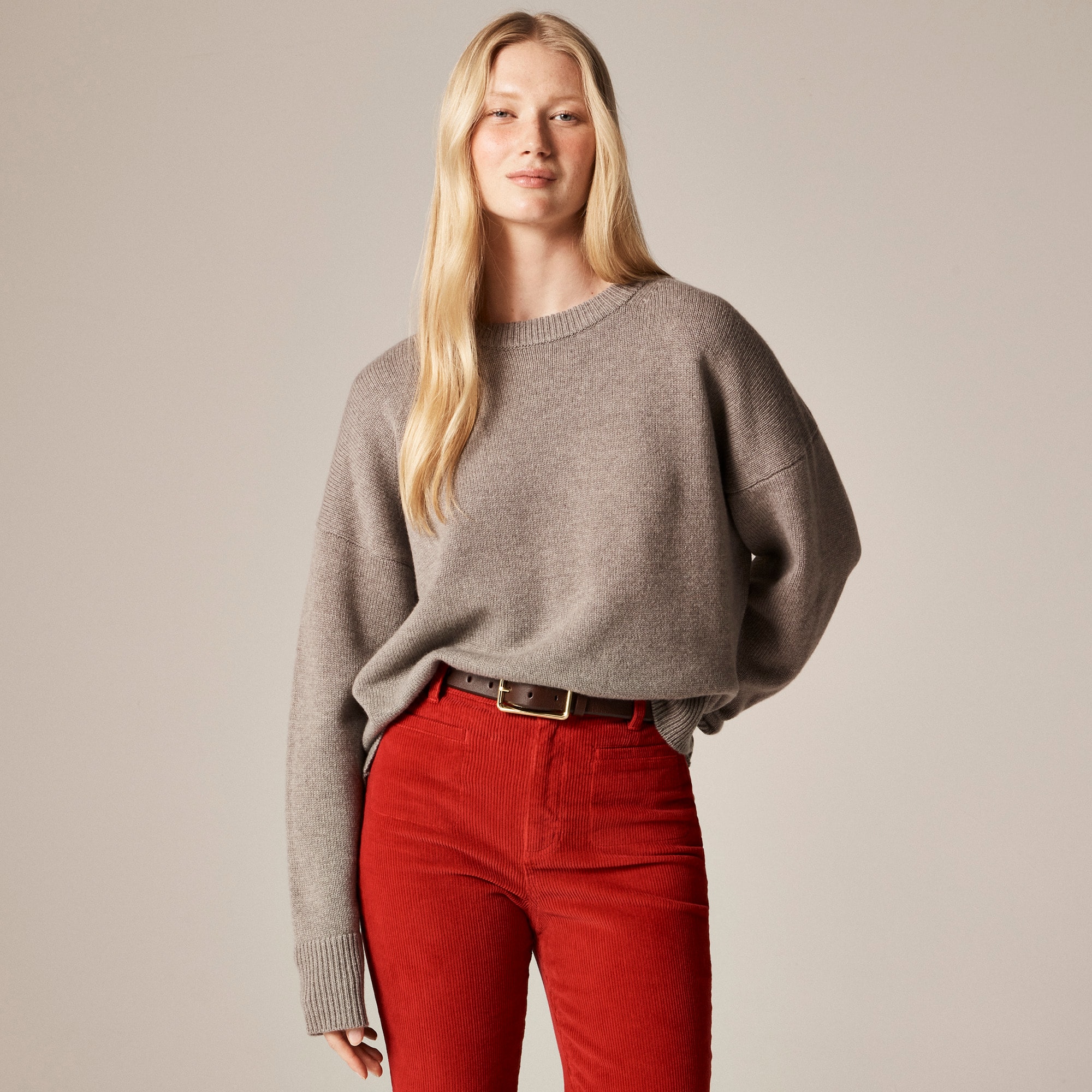 Spring Street Cashmere Luxe-weight Crewneck Sweater For Women | J.Crew