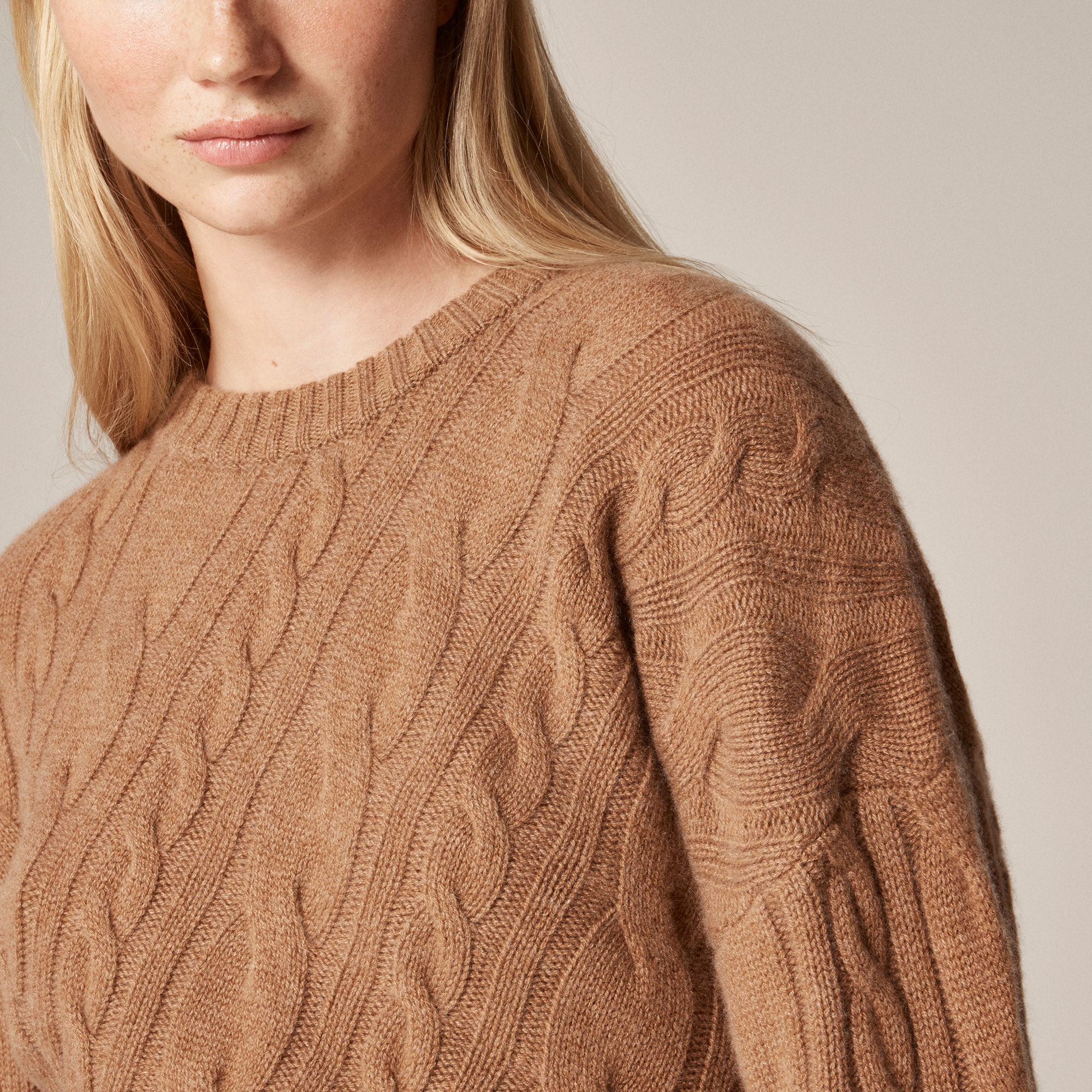 Spring Street cashmere twisted cable-knit sweater - image 4
