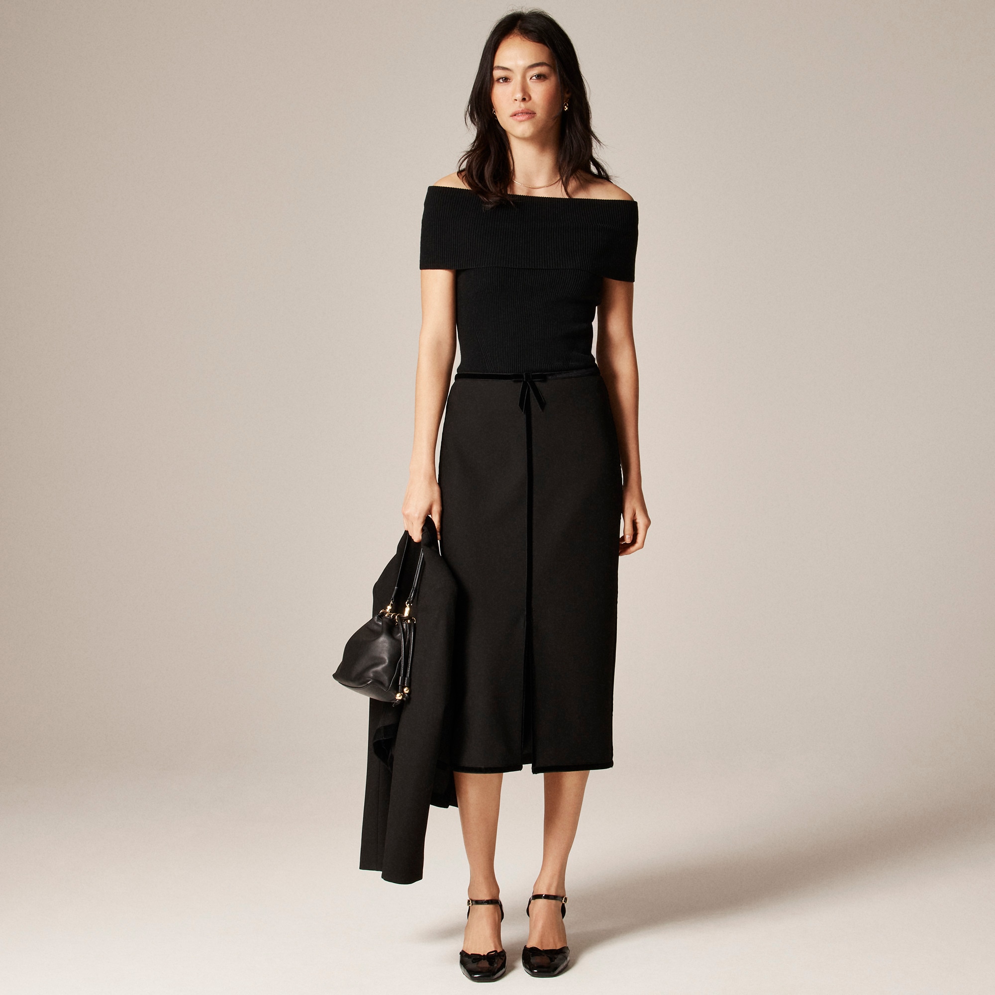TENCEL&trade; lyocell-blend foldover top - image 4