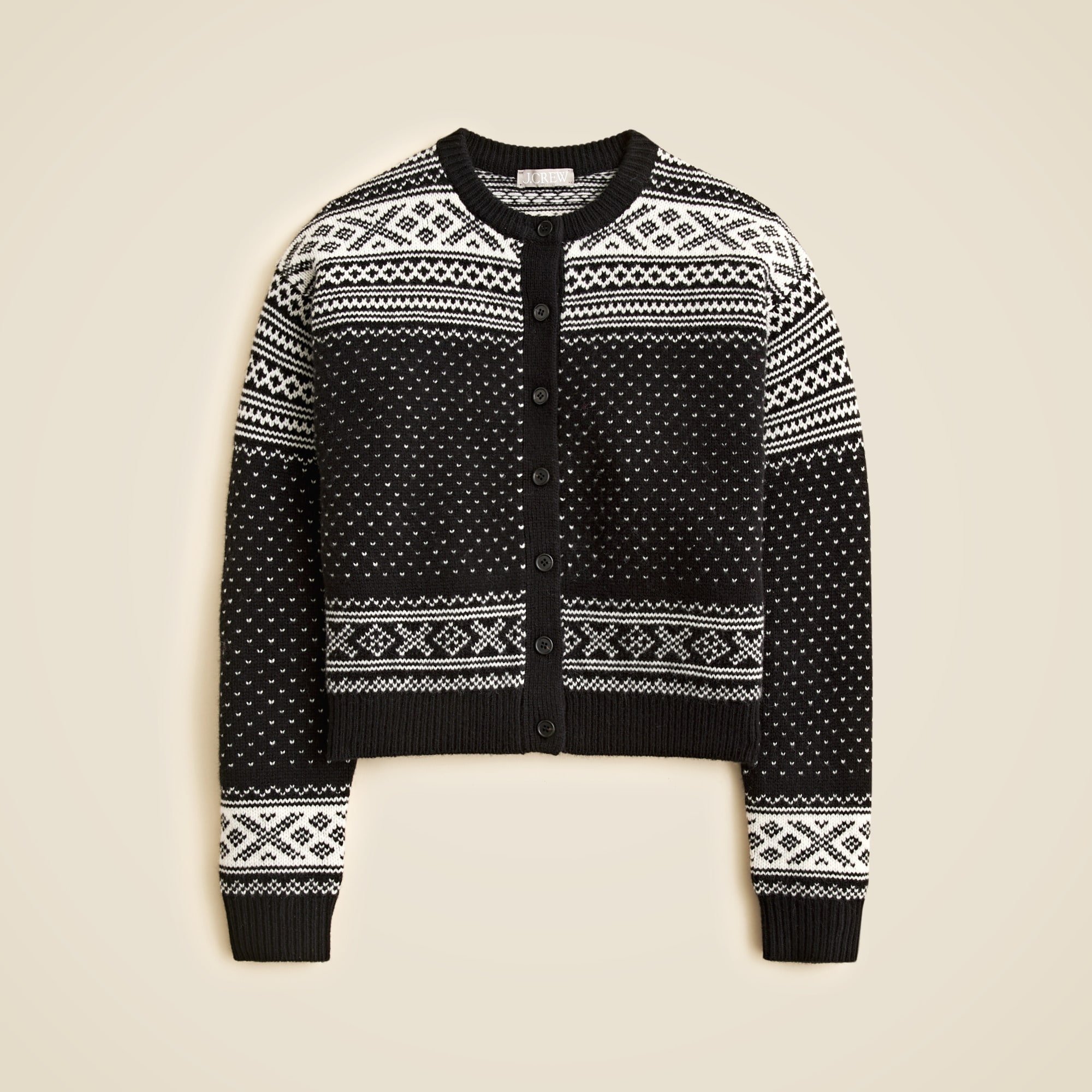  Fair Isle cardigan in vintage wool