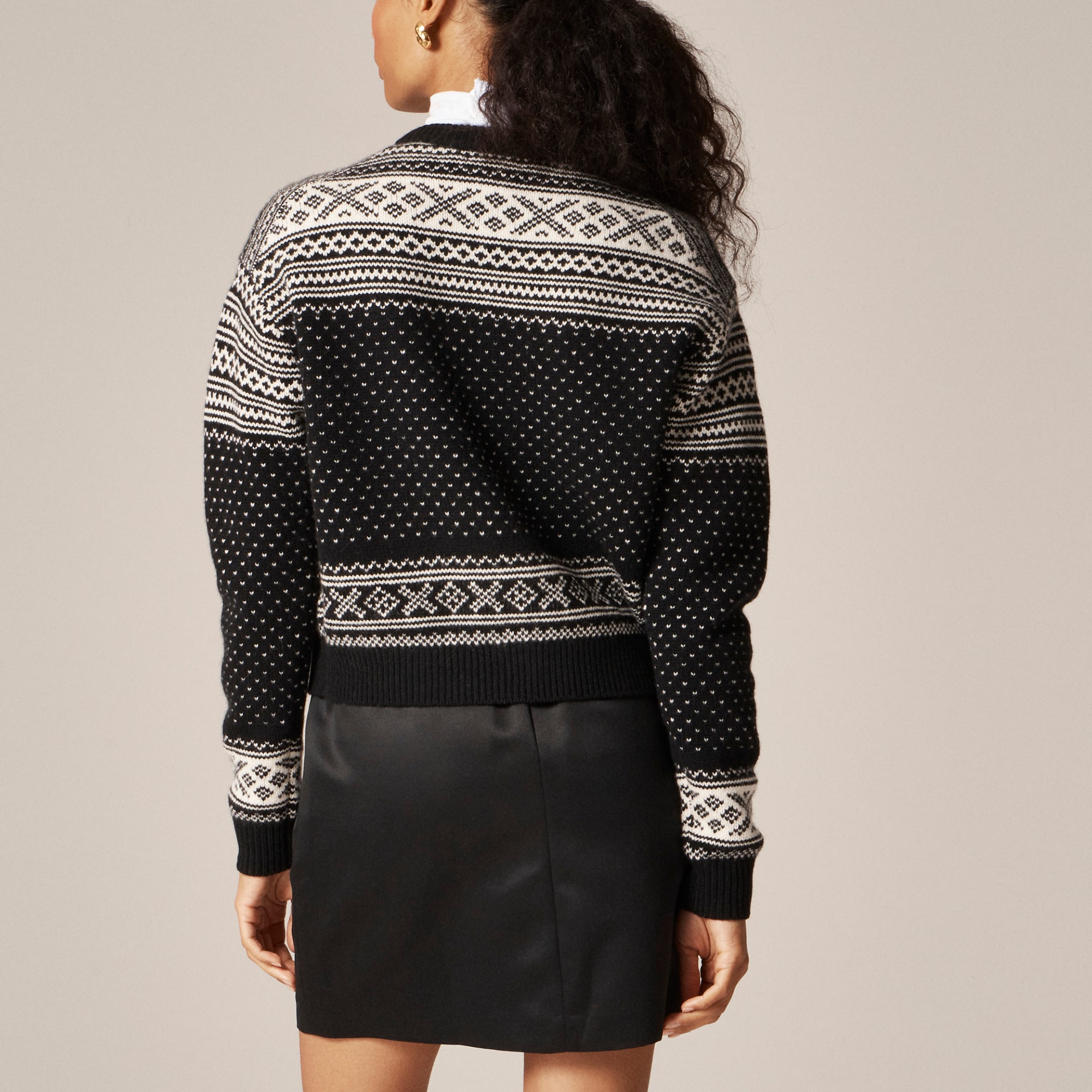 Fair Isle cardigan in vintage wool - image 5