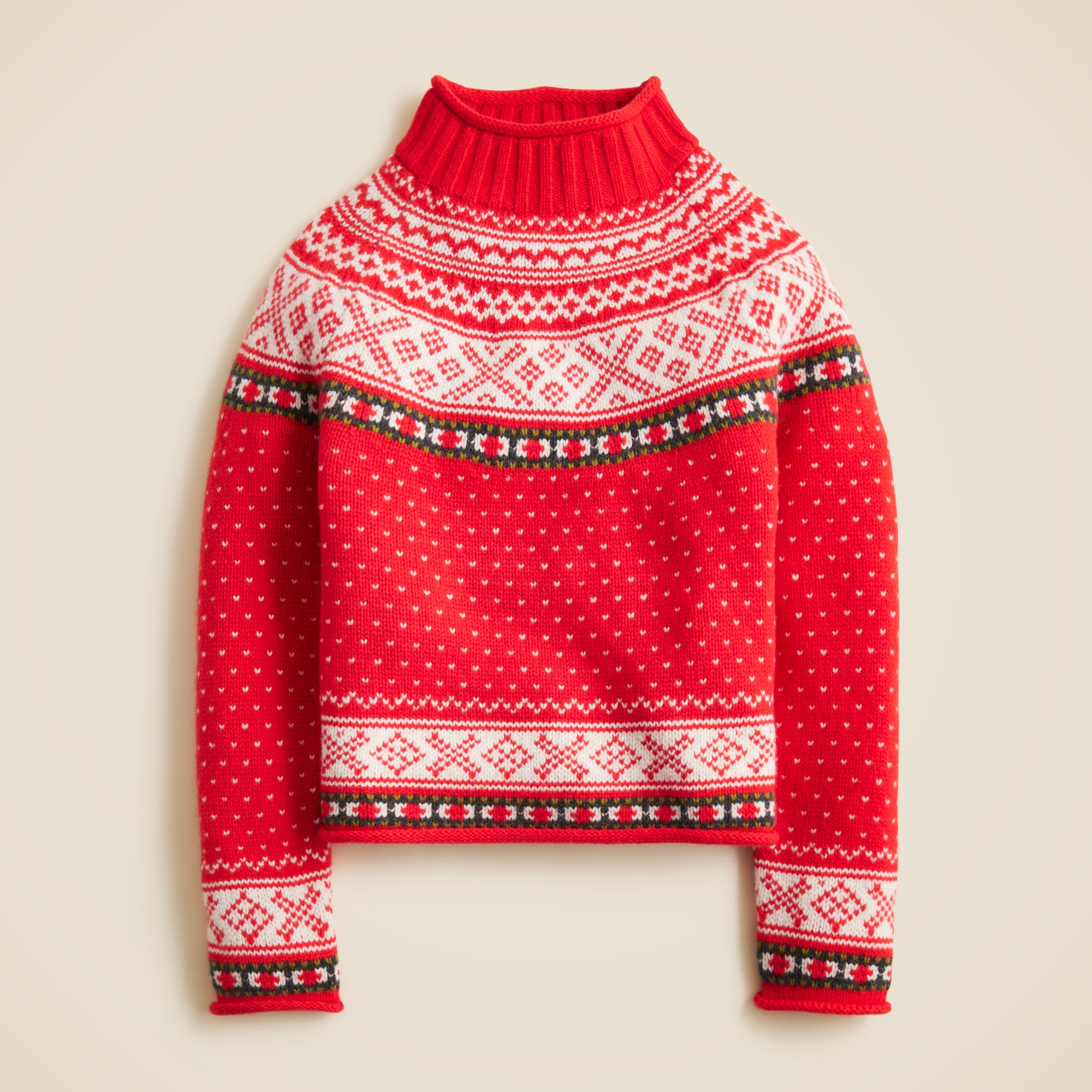  Fair Isle 2025 Rollneck&trade; sweater in vintage wool
