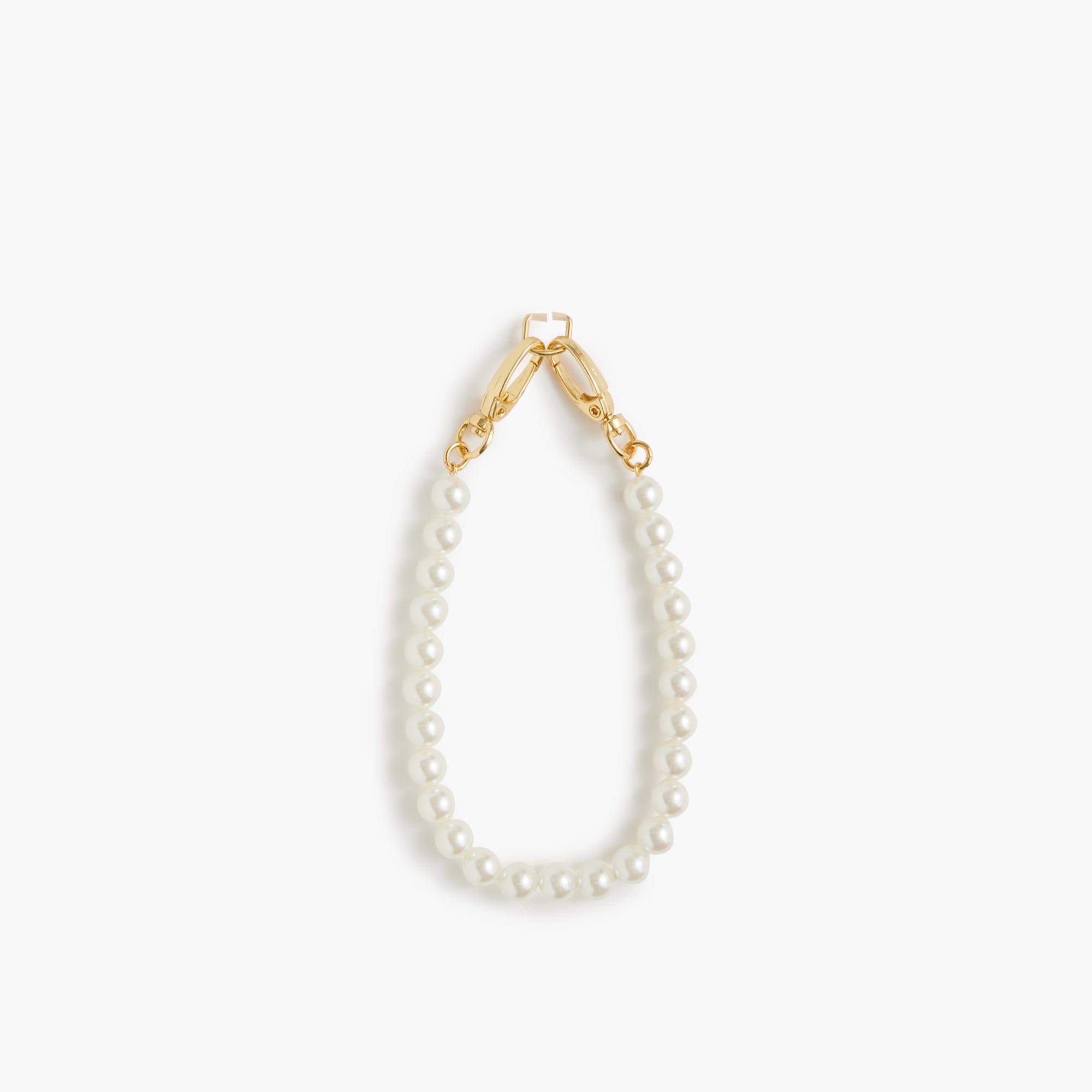 womens Pearl-strand phone wristlet