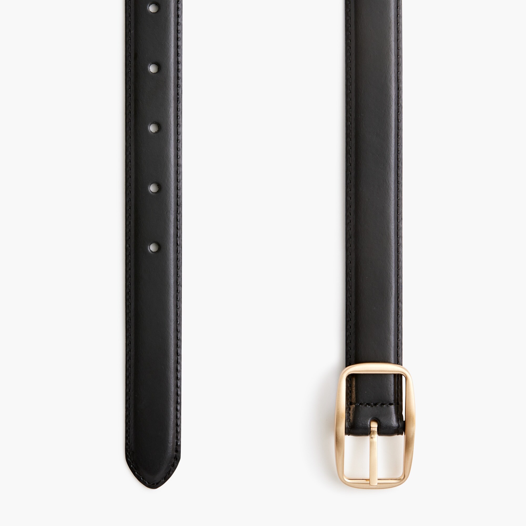 Square-buckle trouser belt