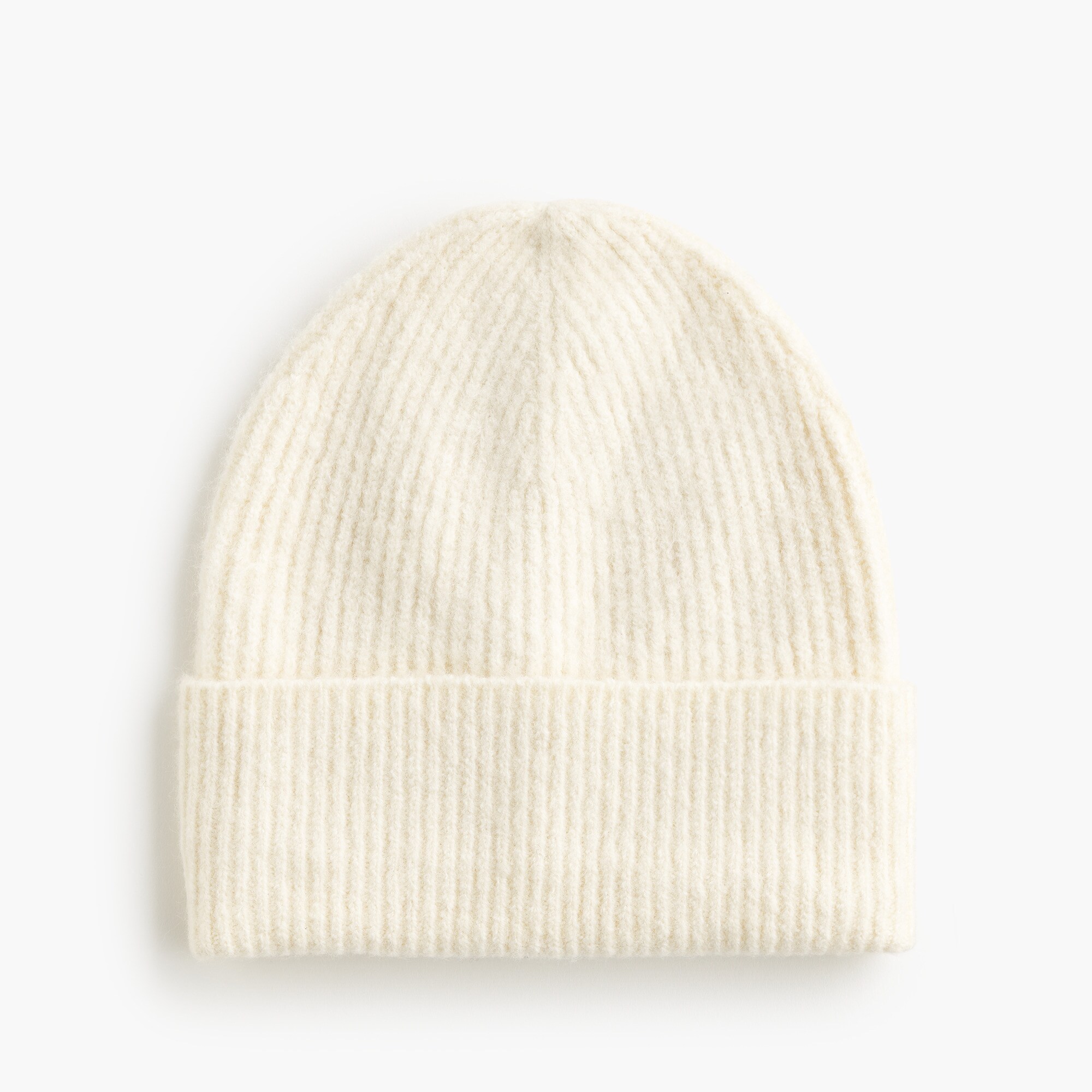 womens Wool-blend ribbed beanie