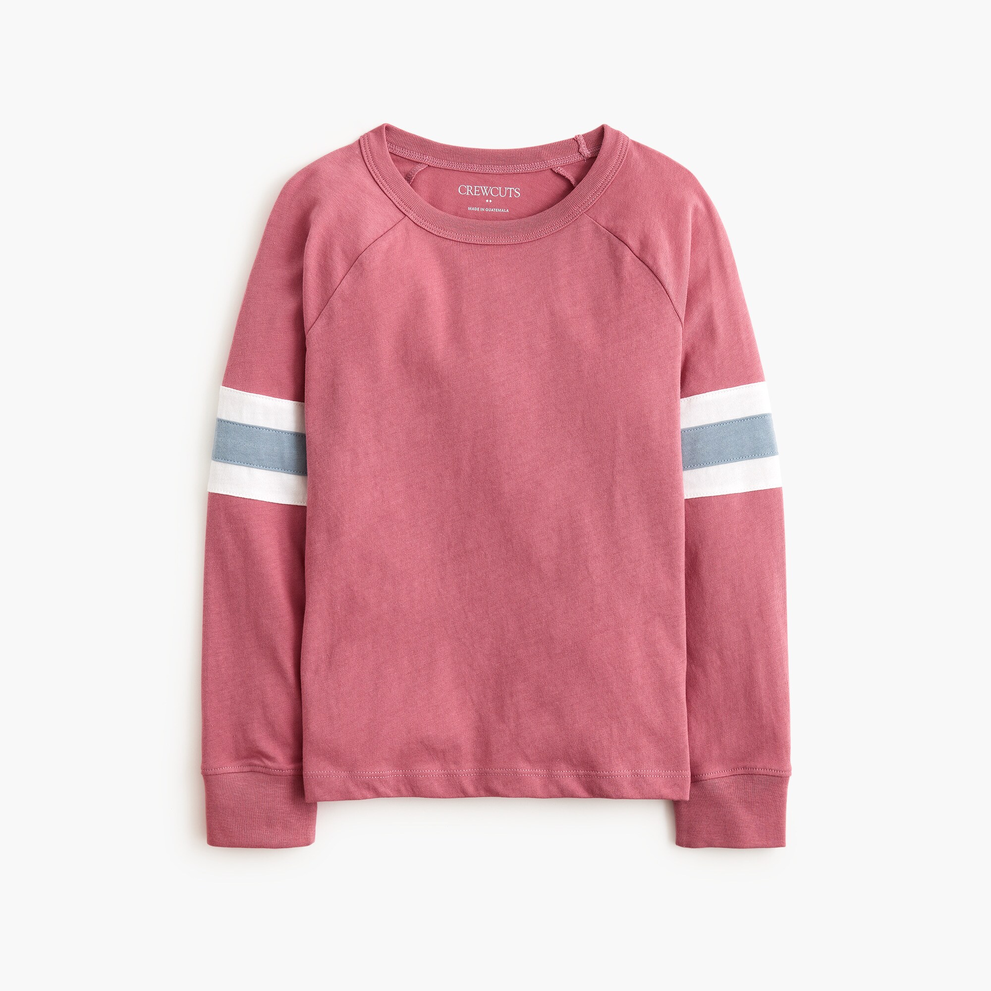 Boys' long-sleeve striped raglan tee