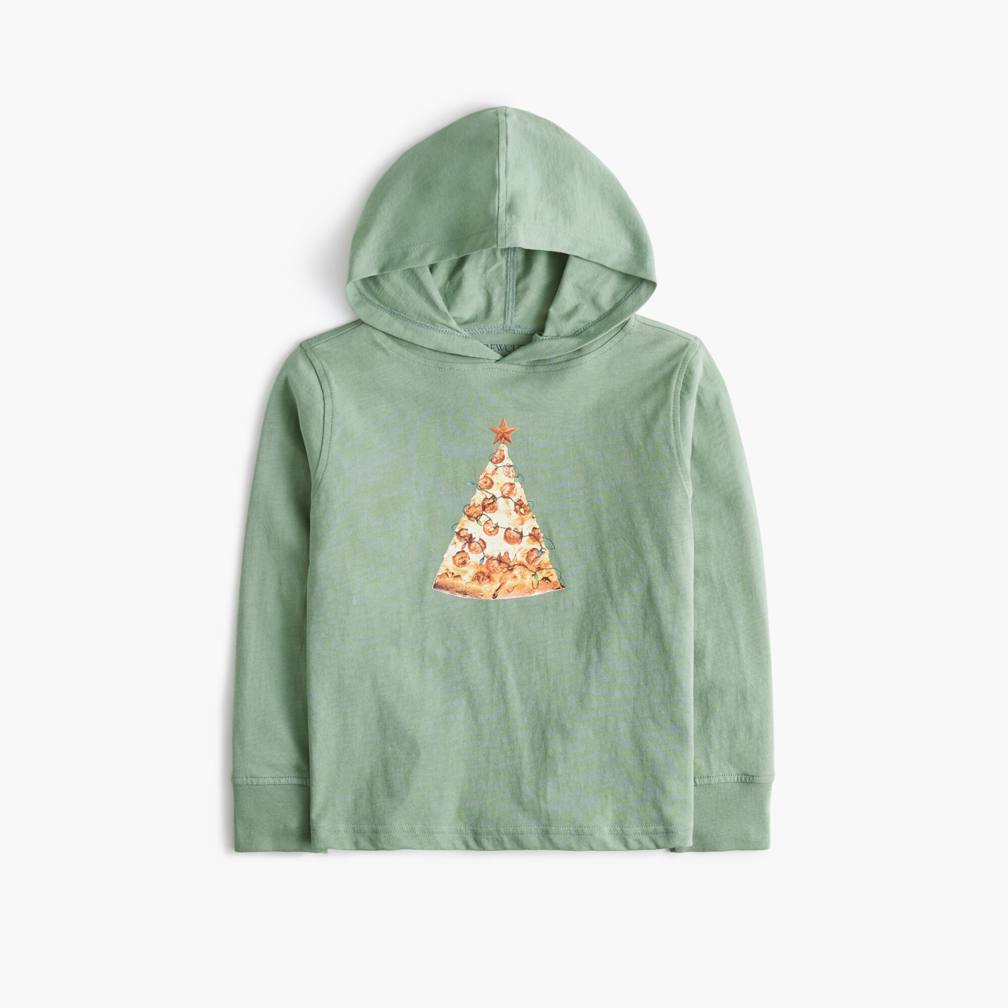 Boys' cotton jersey pizza hoodie tee
