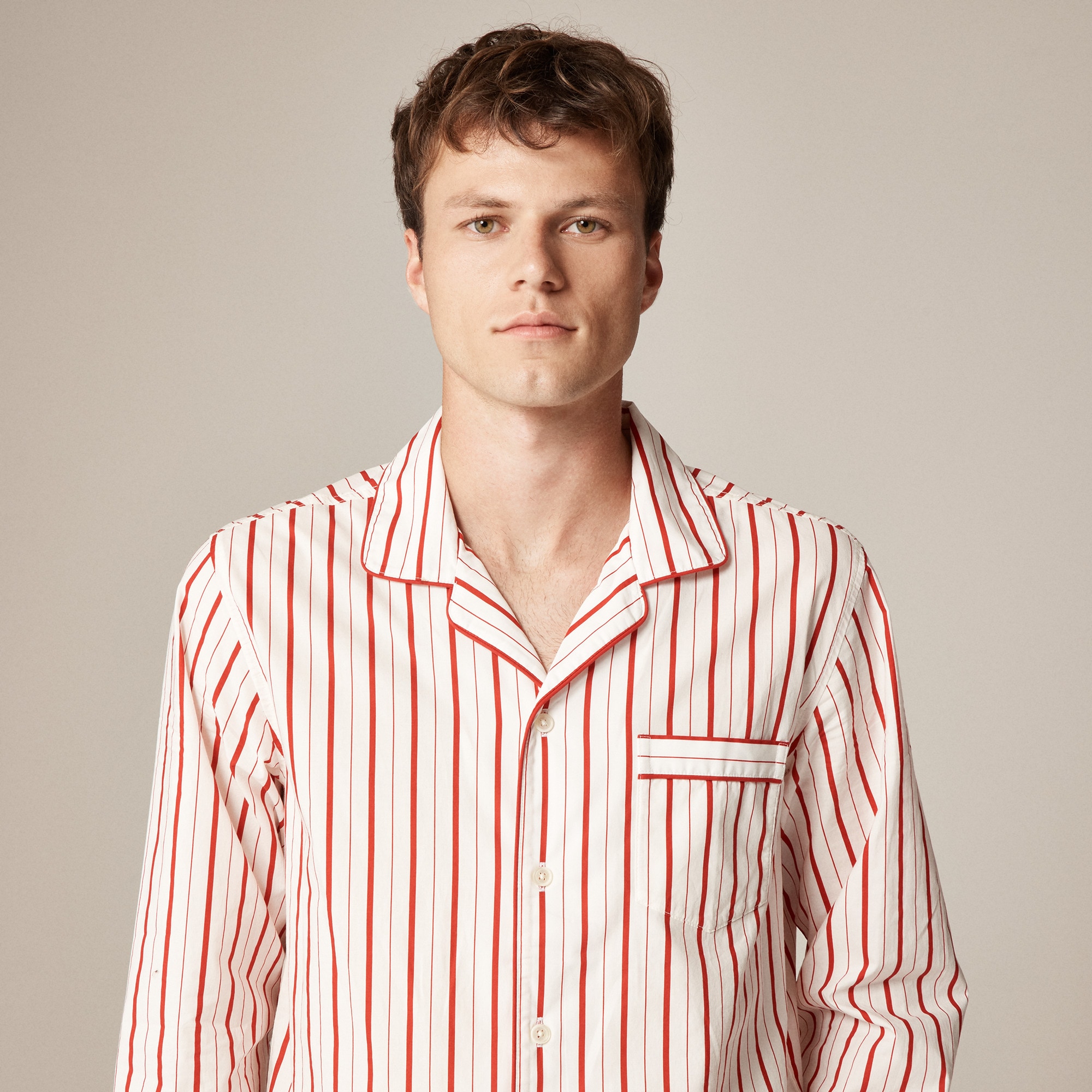 Pajama set in cotton poplin