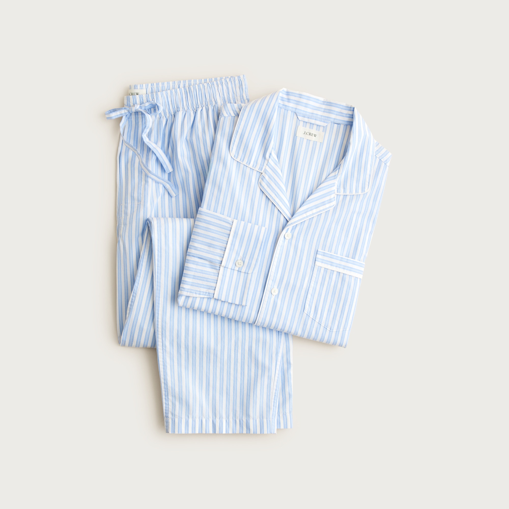 Pajama set in cotton poplin