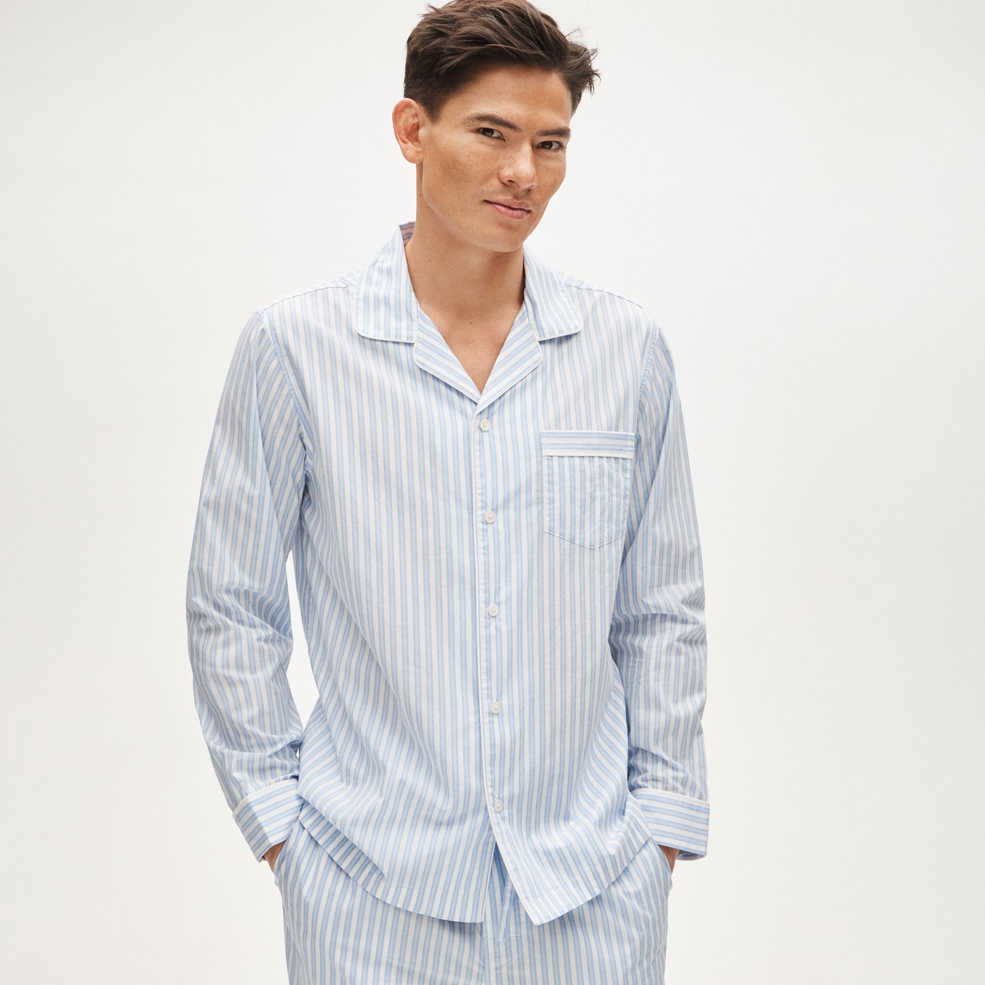 Pajama set in cotton poplin