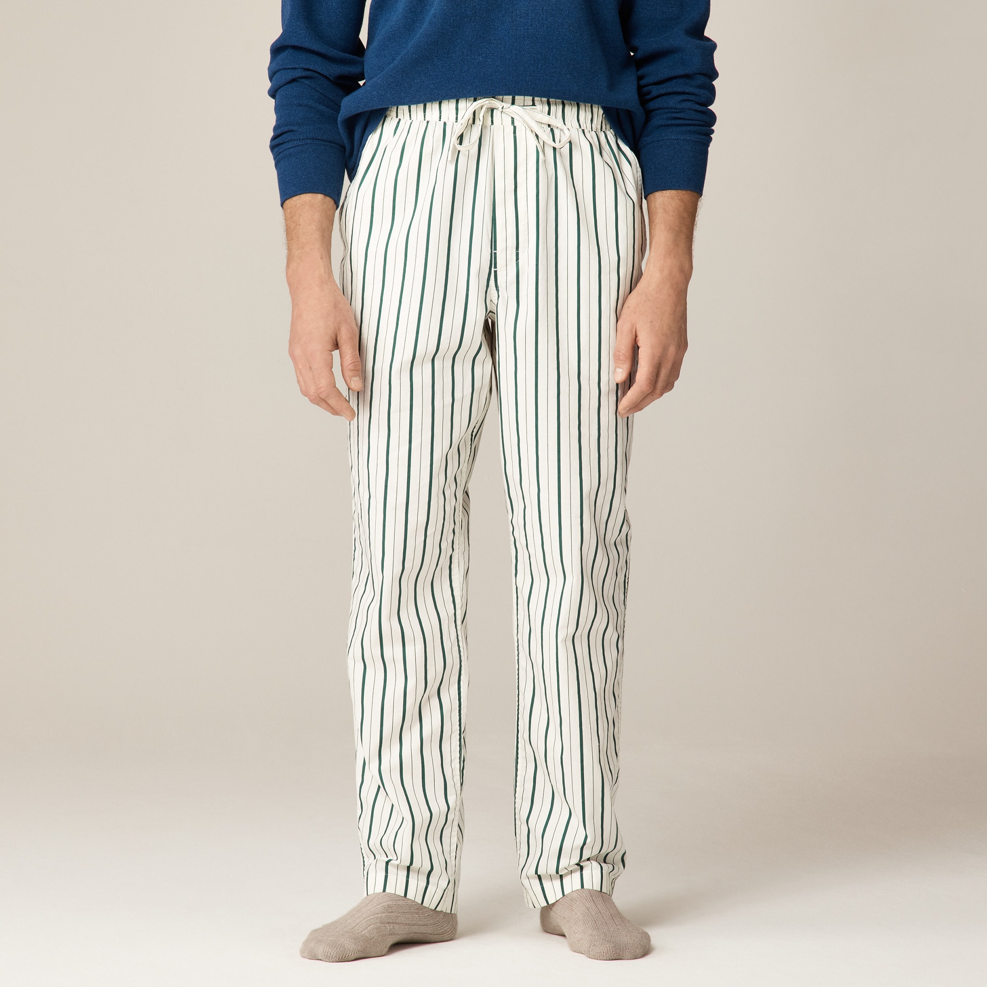 Pajama pant in cotton poplin