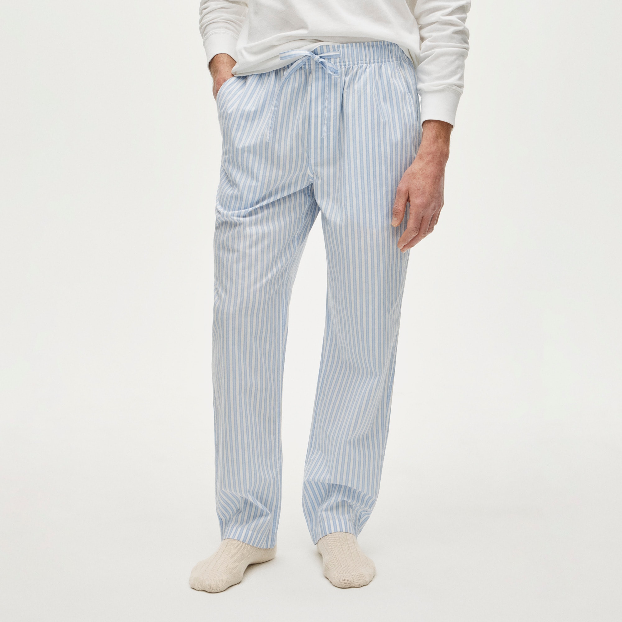 Pajama pant in cotton poplin
