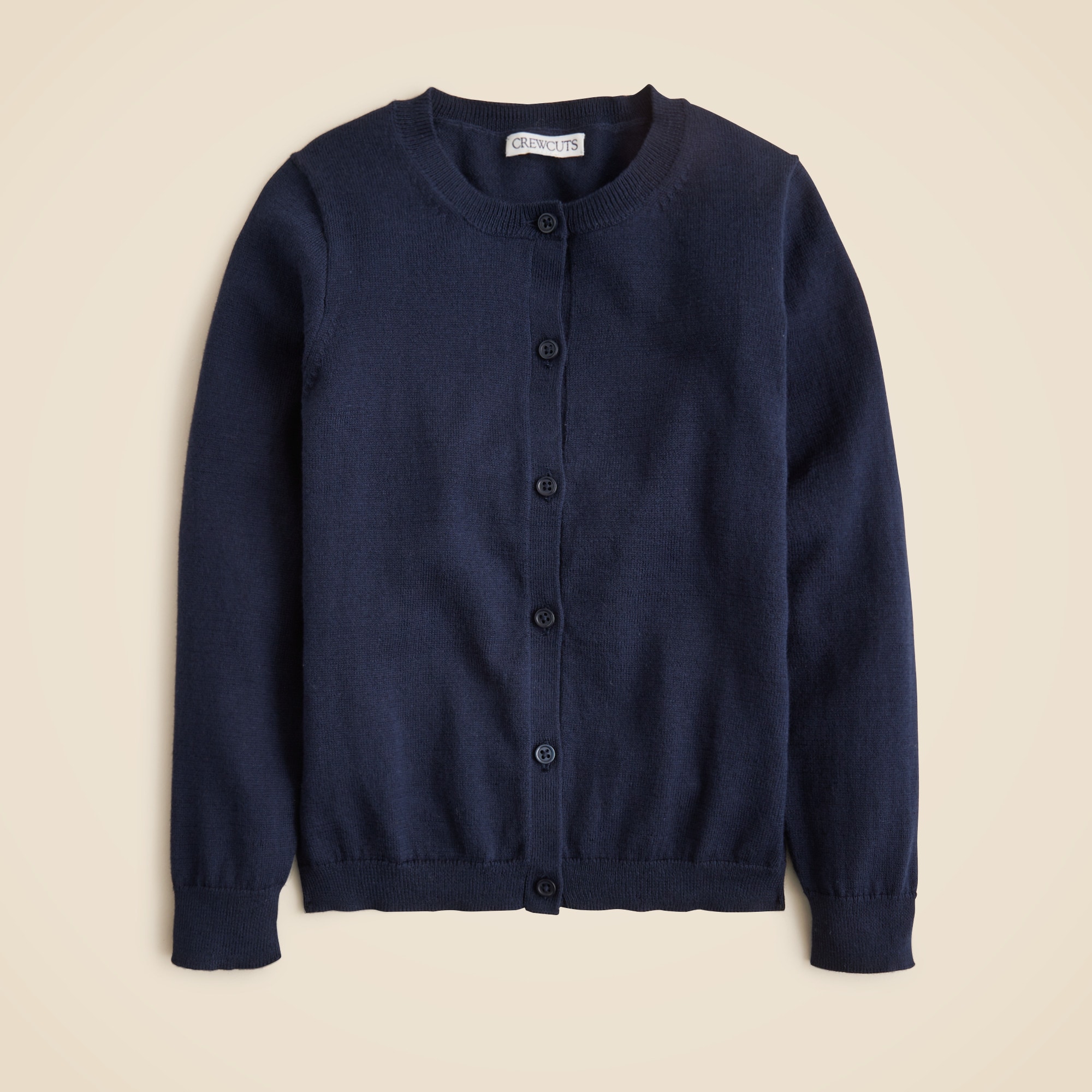  Girls' uniform cardigan in cotton