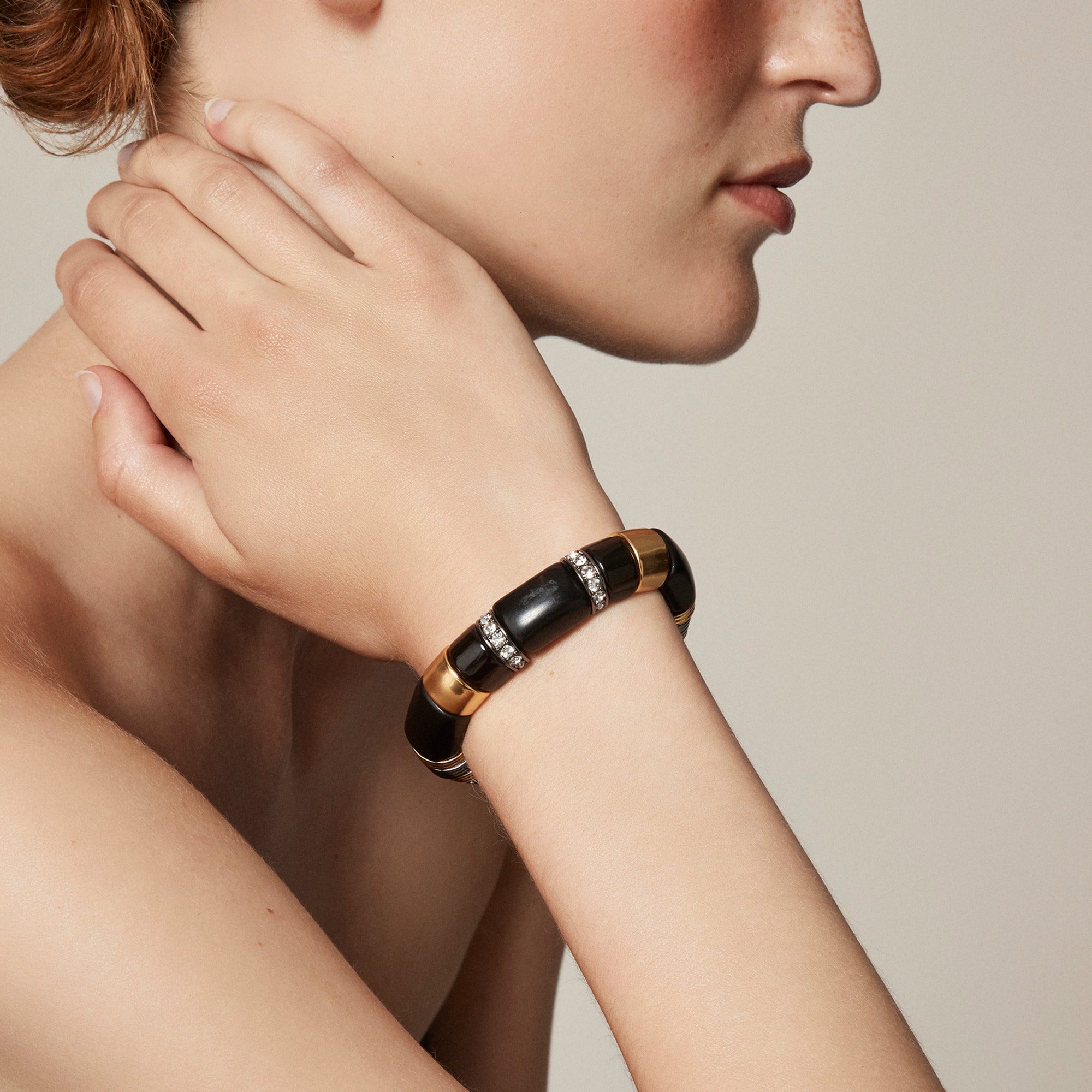  Handcut stone bracelet