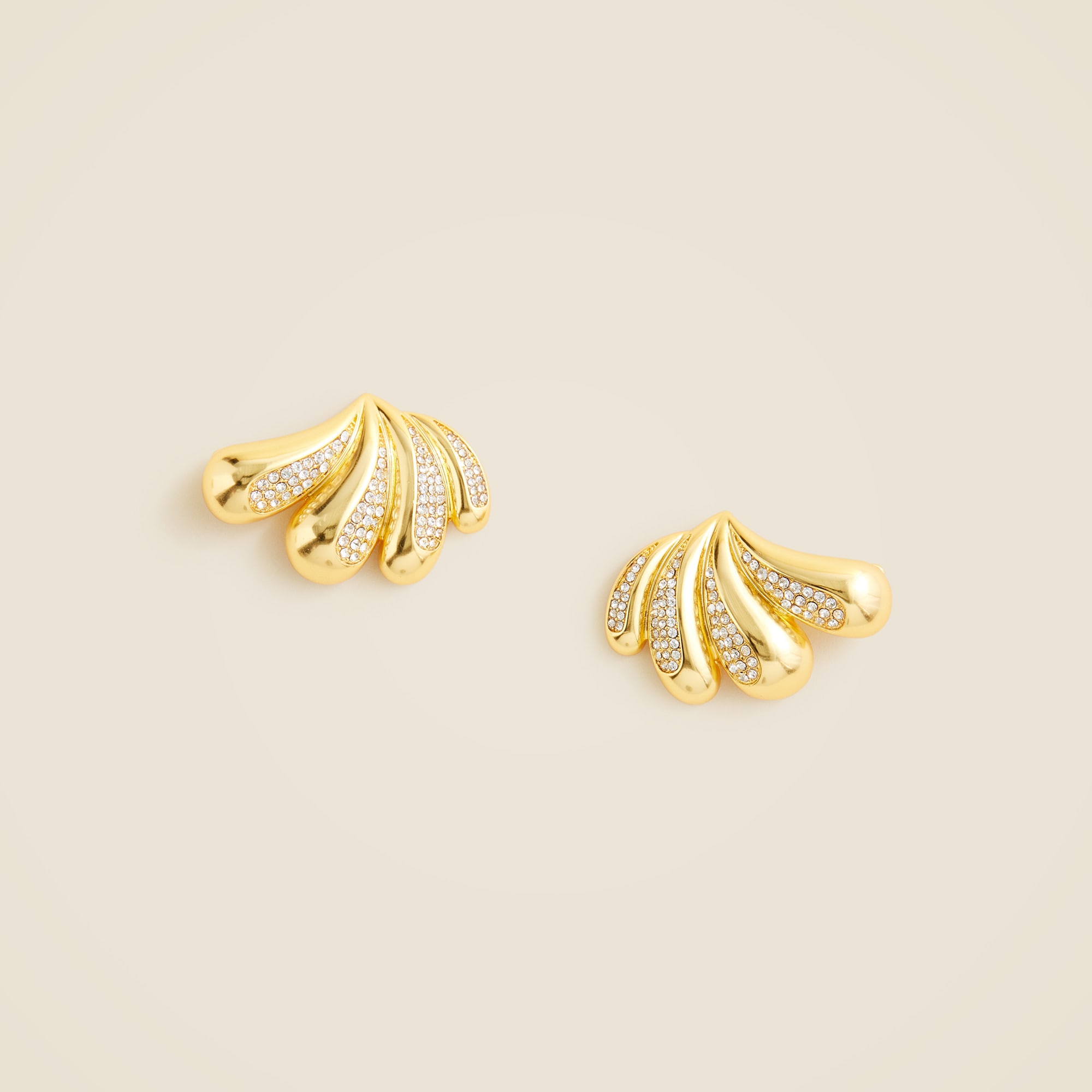 KHIRY X J.Crew talon coalition earrings with pavé crystals