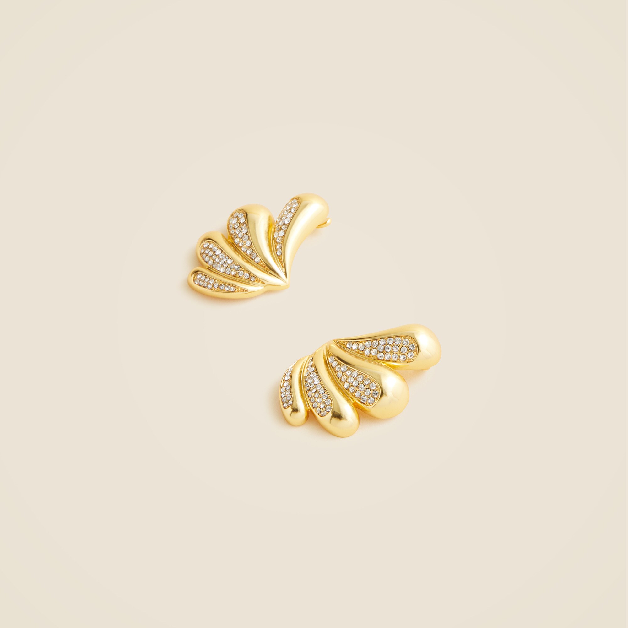 KHIRY X J.Crew talon coalition earrings with pavé crystals