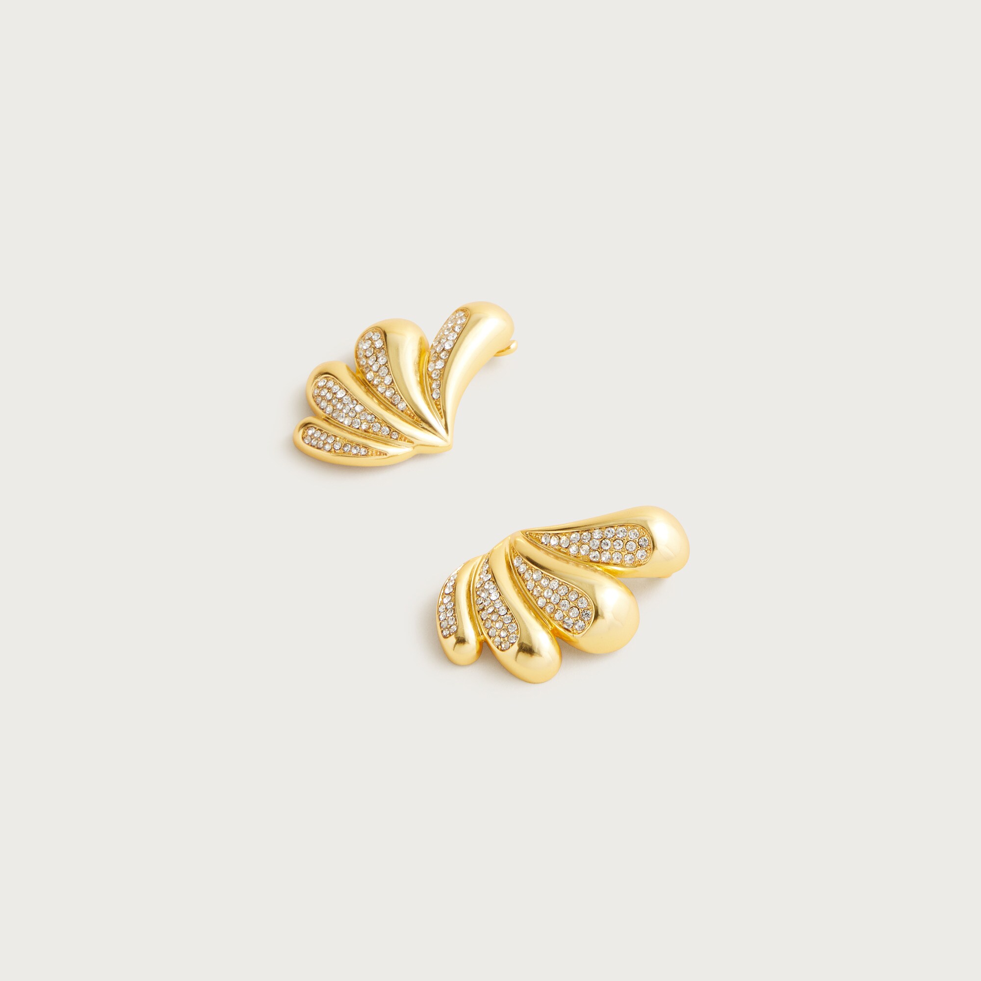 KHIRY X J.Crew talon coalition earrings with pavé crystals