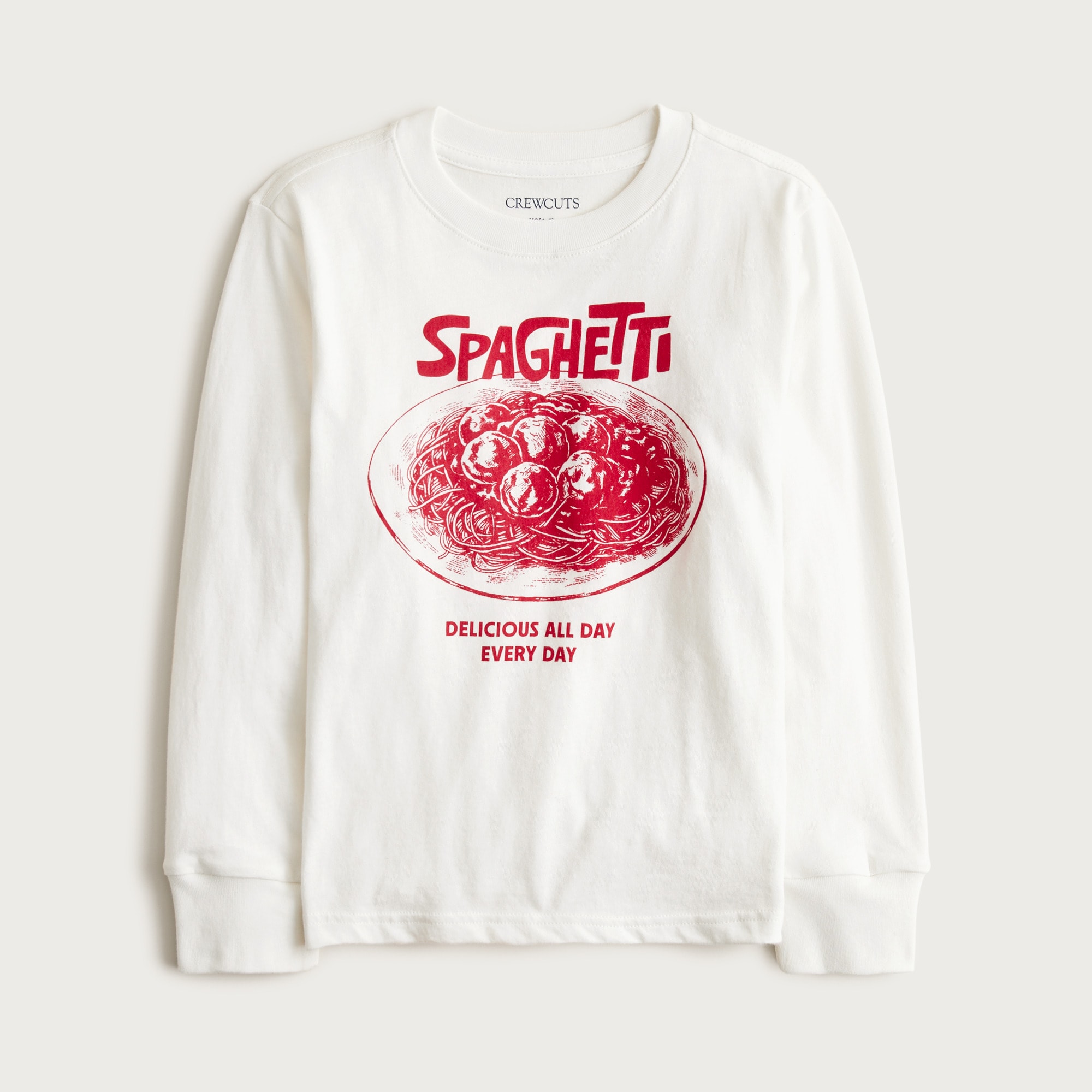  Kids' long-sleeve spaghetti graphic T-shirt