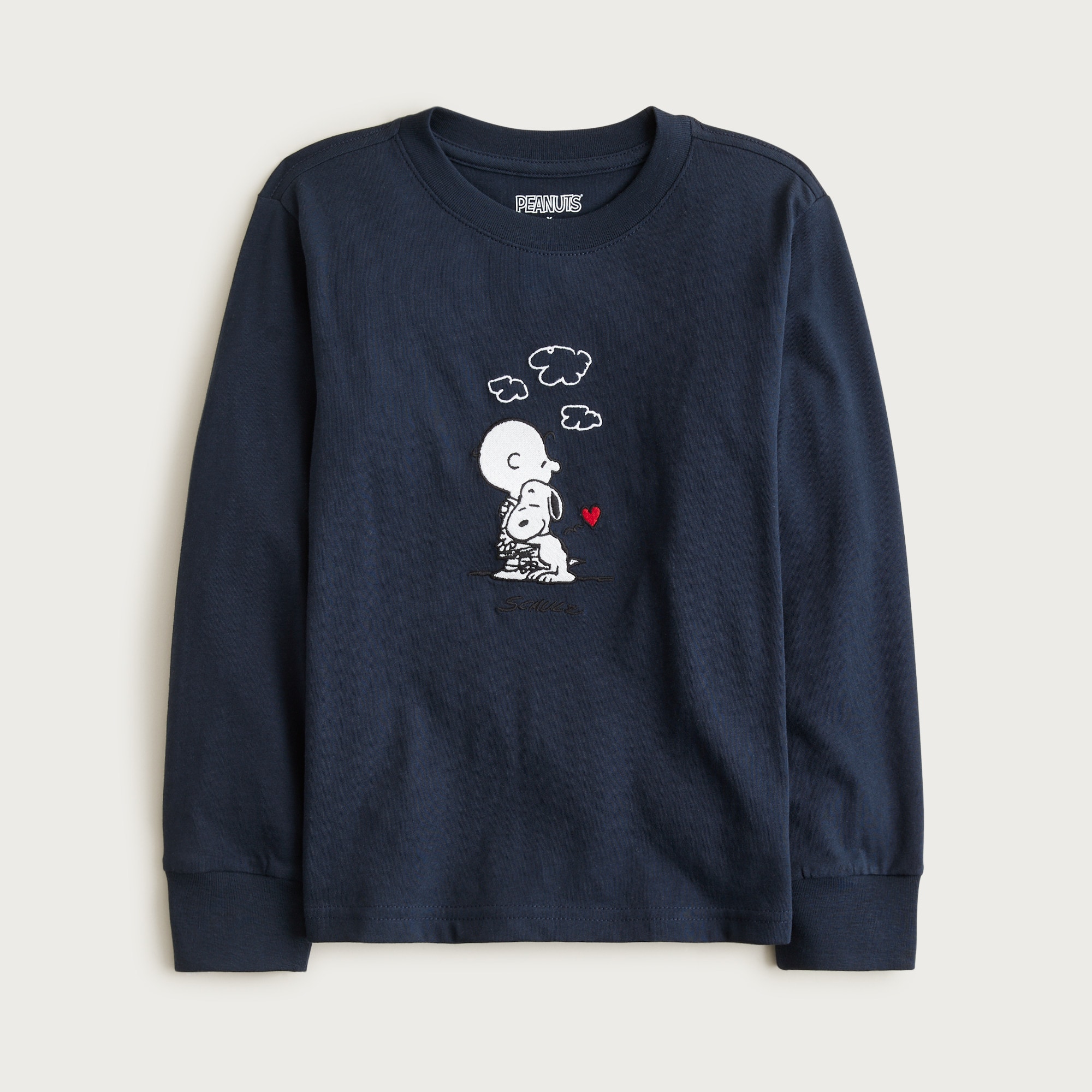  Peanuts&reg; X Crewcuts kids' hug graphic T-shirt with embroidery