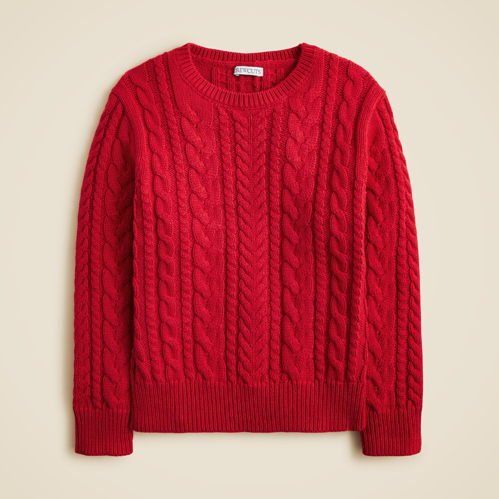 boys Kids' cable-knit crewneck sweater