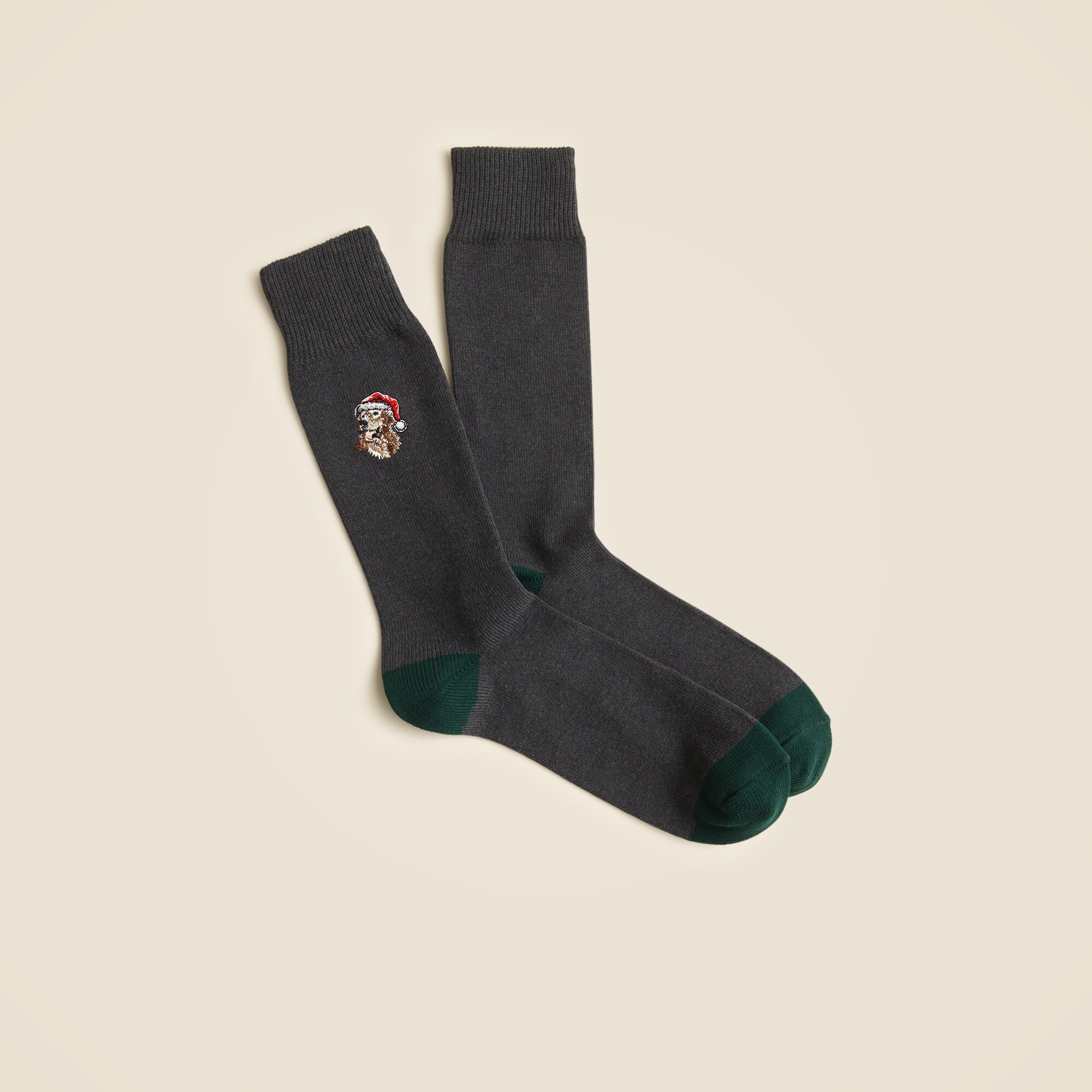 mens Holiday dog critter socks