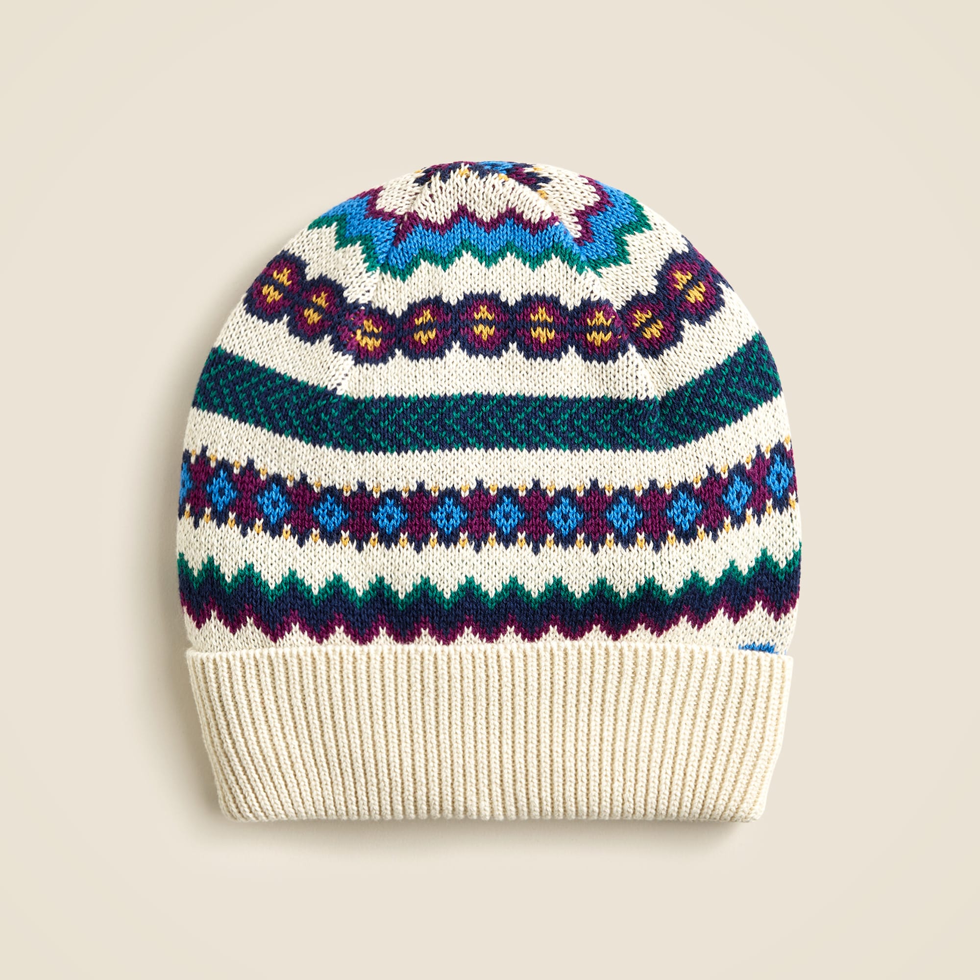 boys Kids' striped Fair Isle beanie