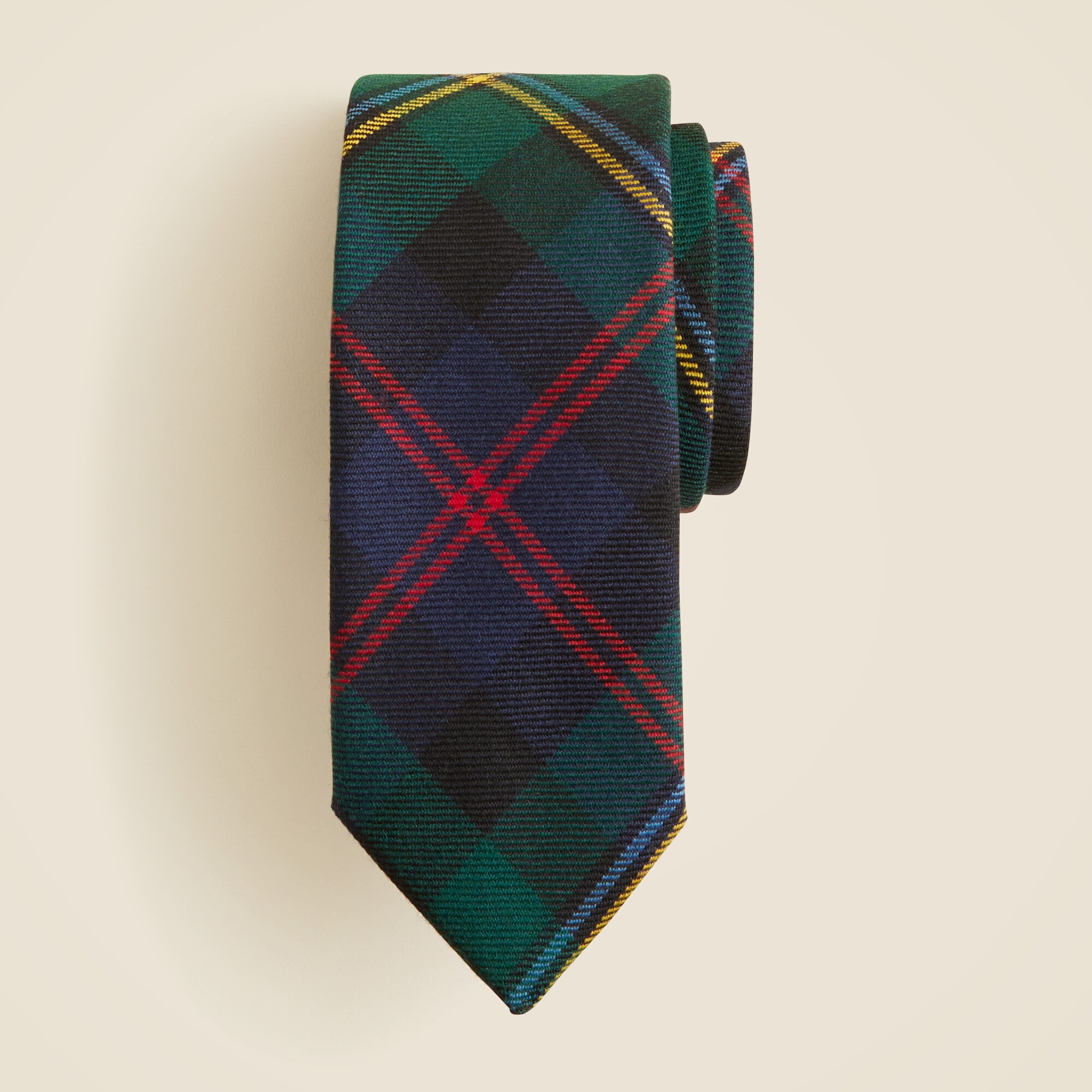 mens Scottish wool tartan tie