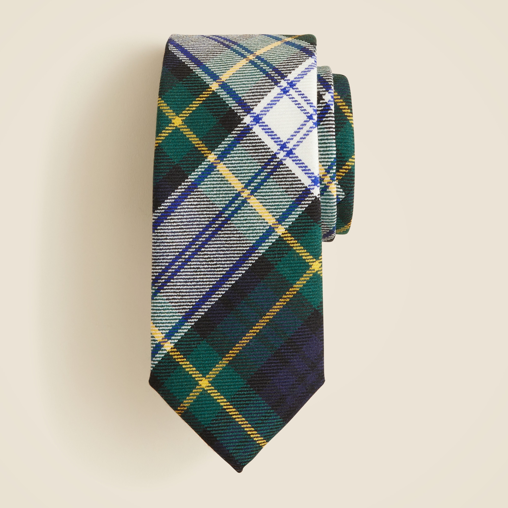 English merino wool tartan bow tie