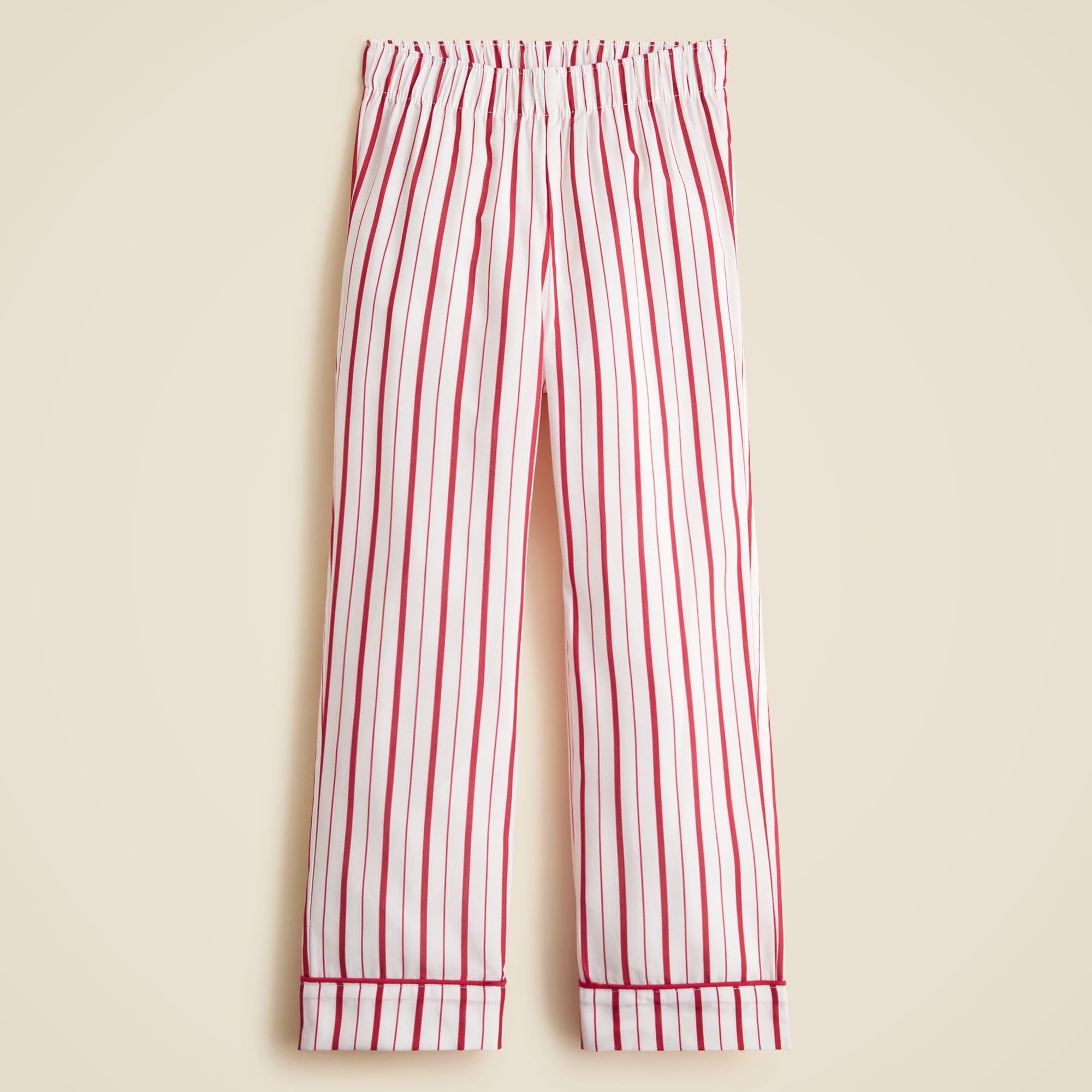 Kids' printed cotton poplin pajama set