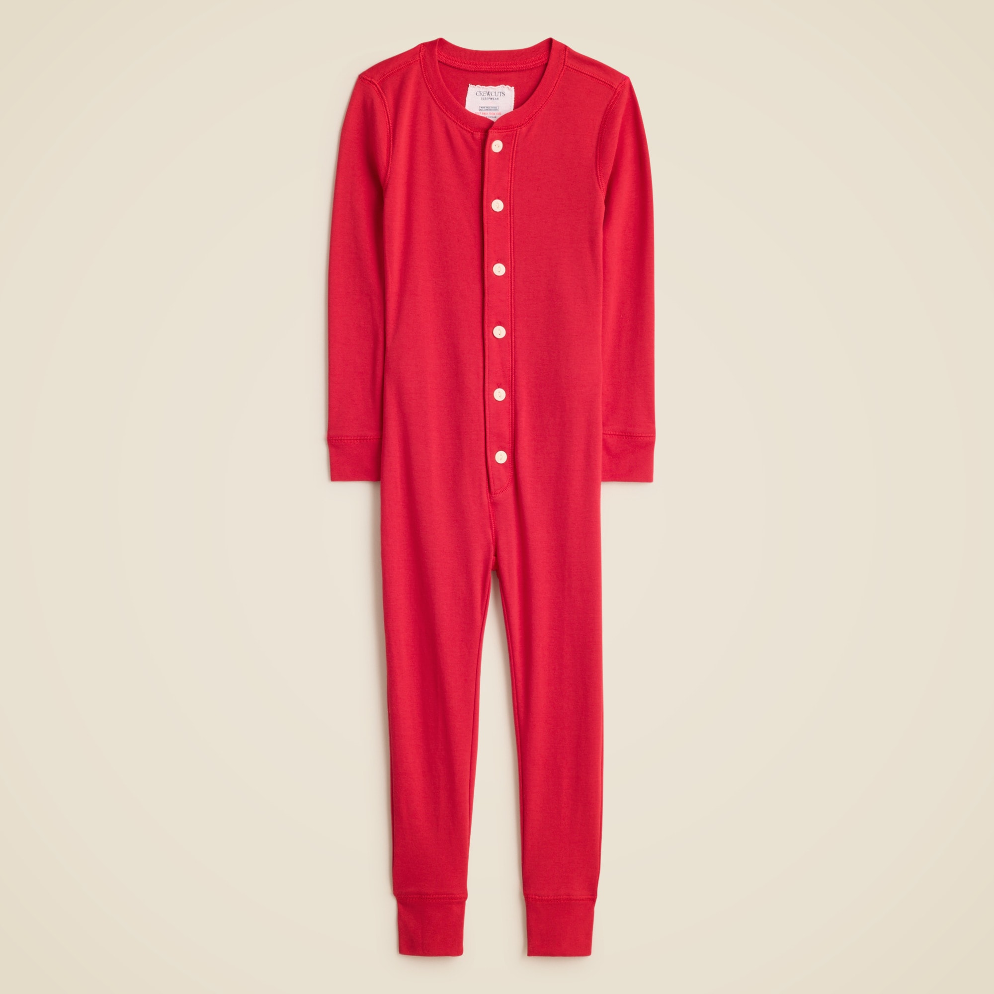 Kids' union suit in cotton