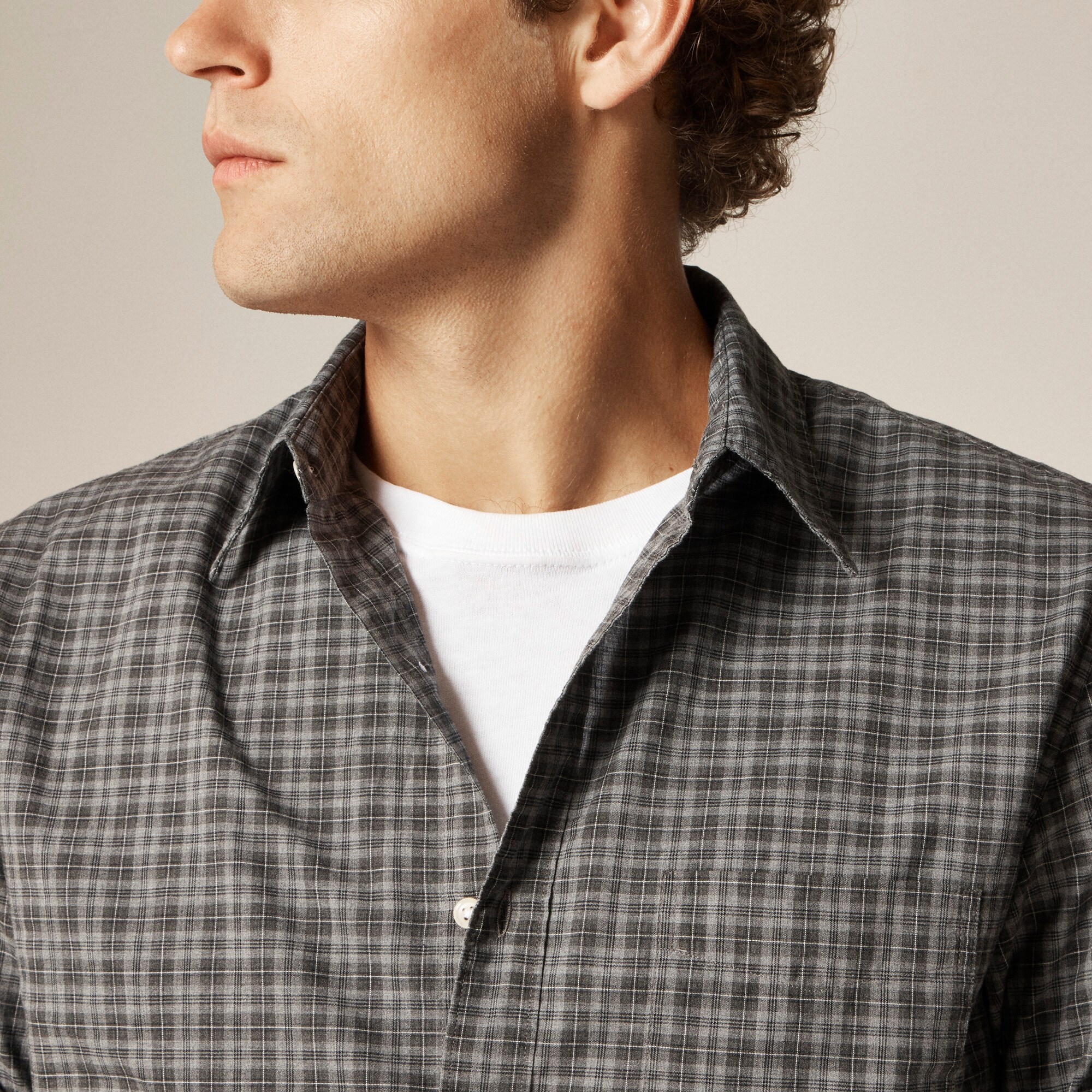 Relaxed Short-sleeve Organic Cotton Seersucker Shirt For Men