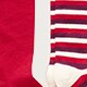 Rolled-edge trouser socks two-pack in stripe VINTAGE RUBY