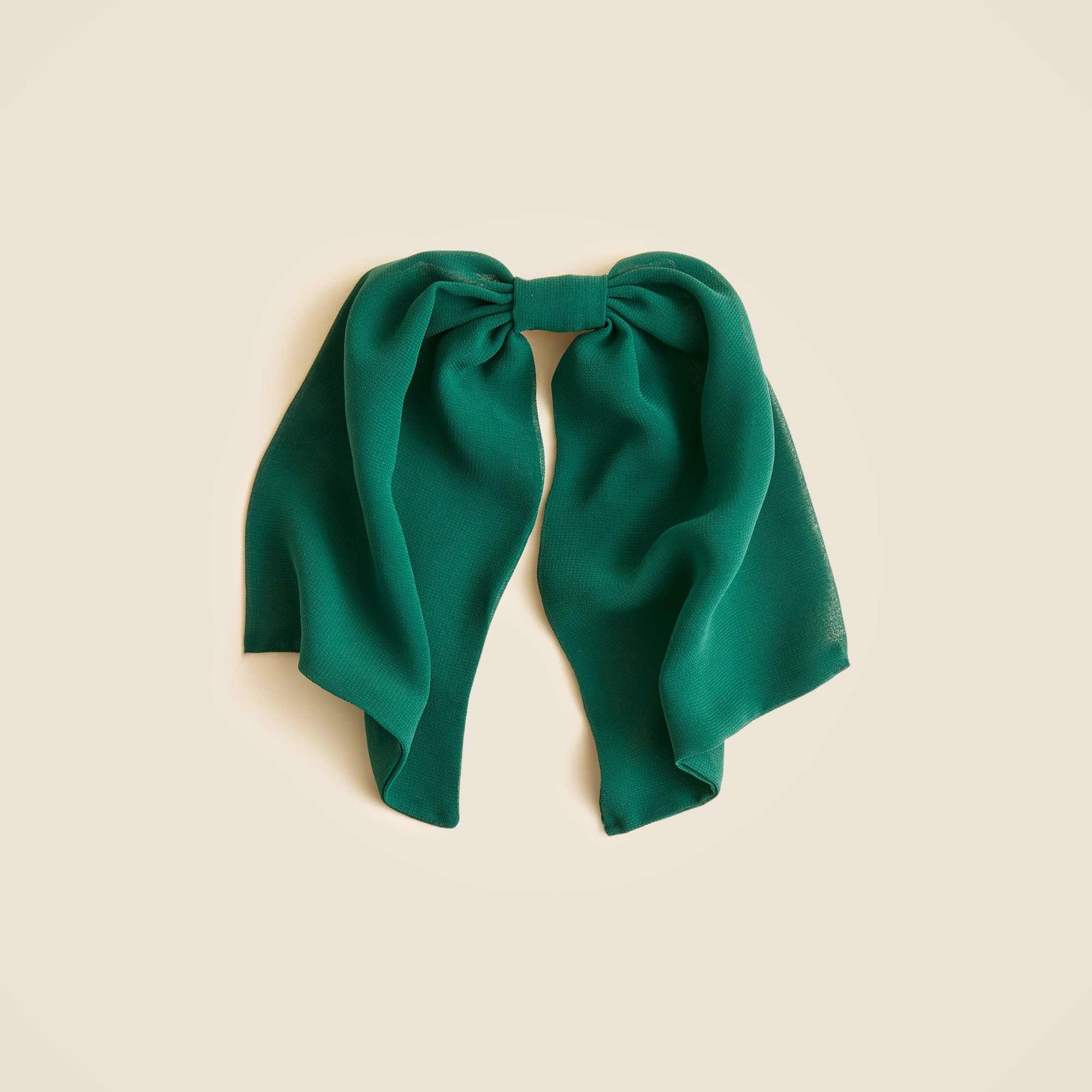 Chiffon bow clip
