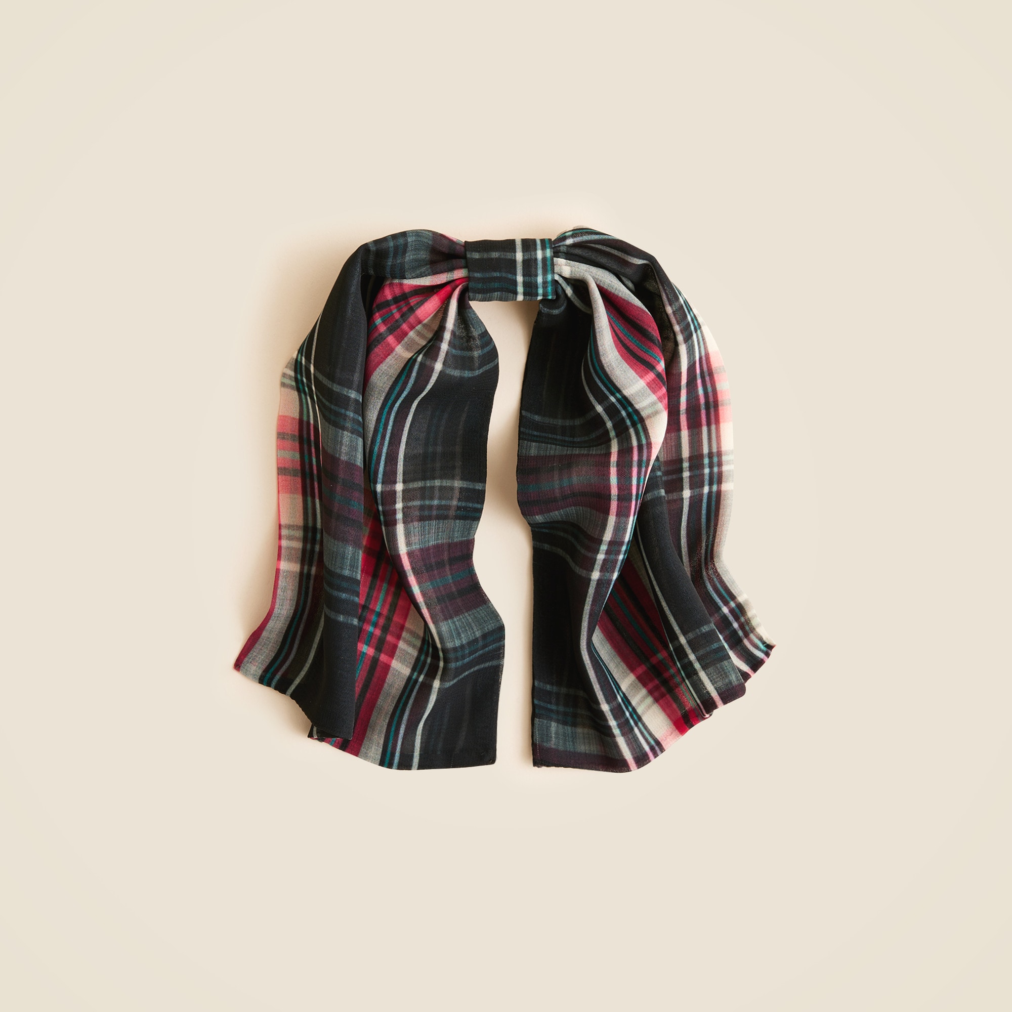 Chiffon bow clip