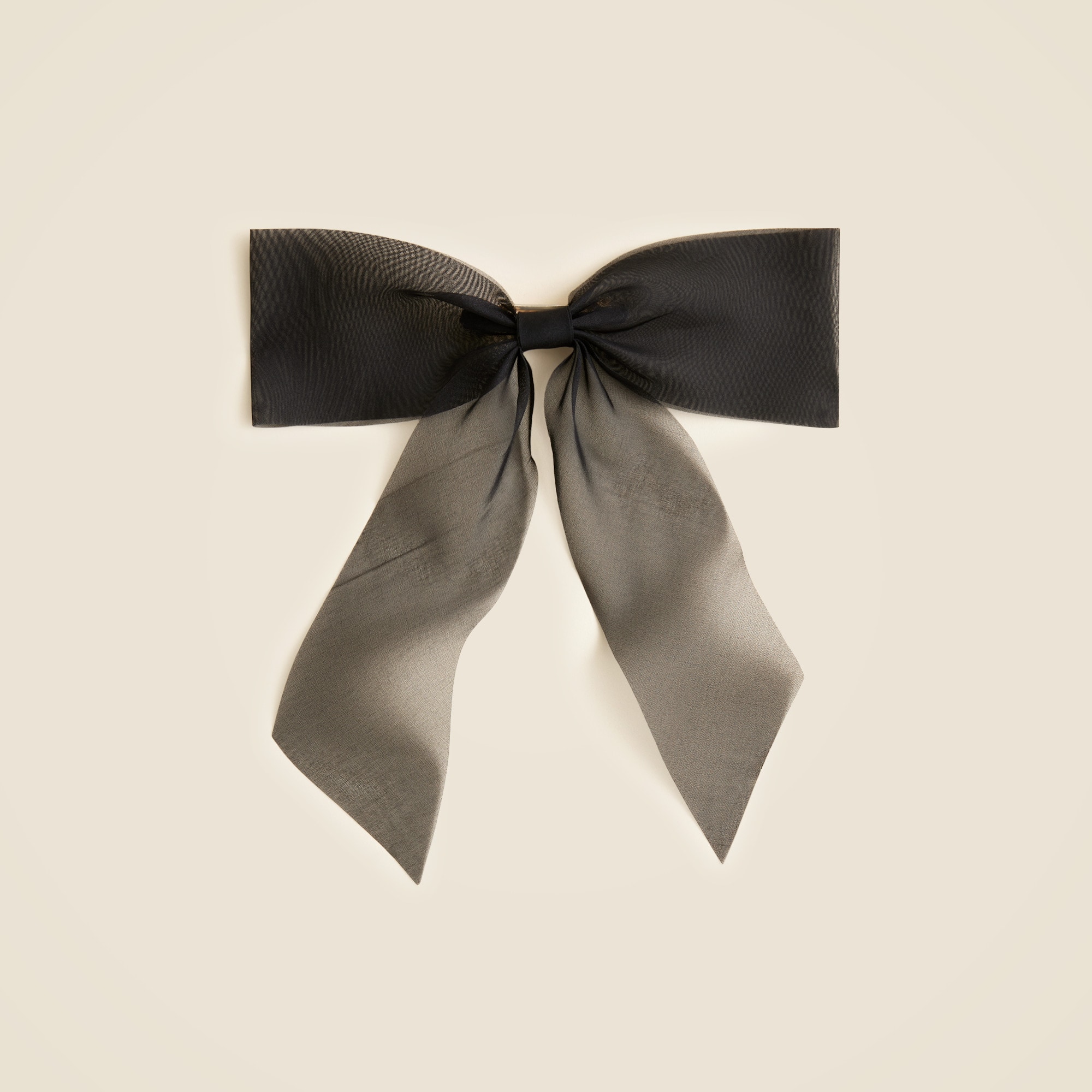 Organza bow hair clip