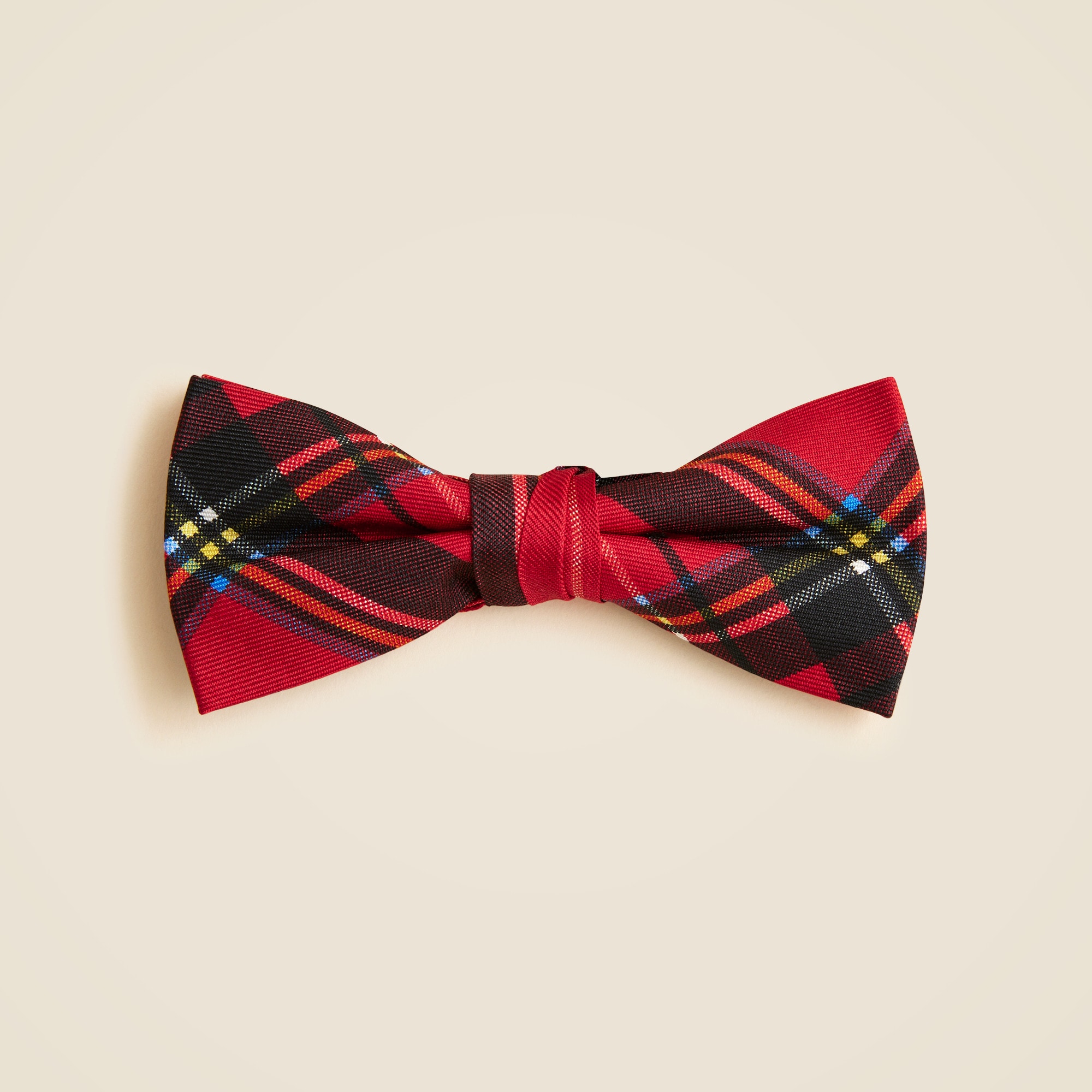 boys Boys' silk bow tie in Good Tidings plaid