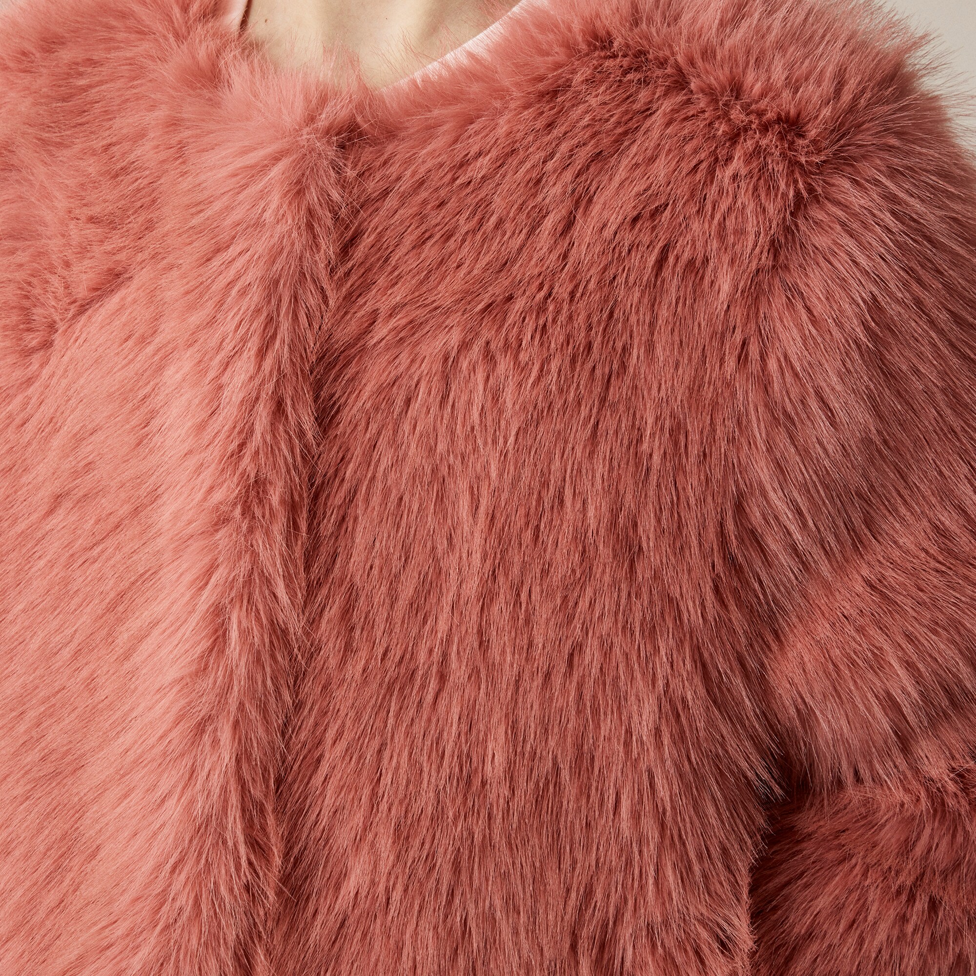 Crewcuts Collection cropped faux-fur jacket