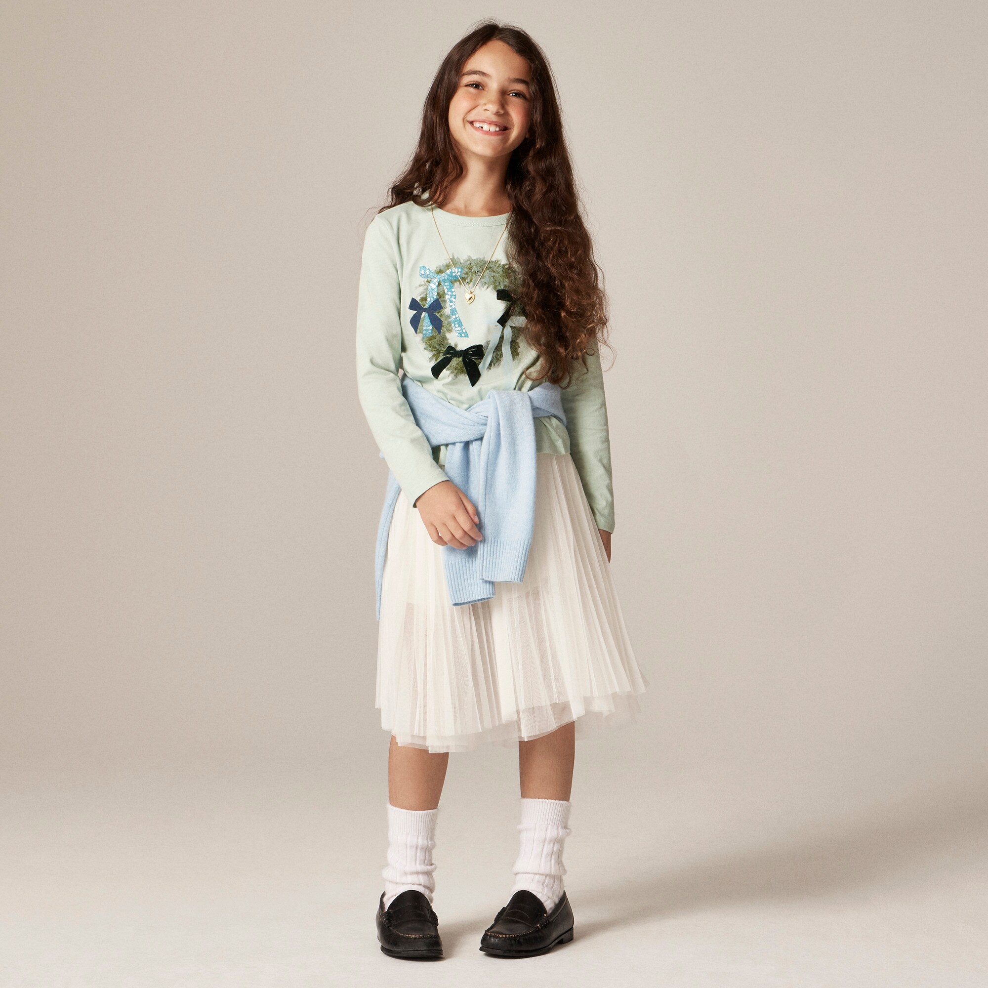 Girls' Heart Cable-knit Sweater For Girls | J.Crew