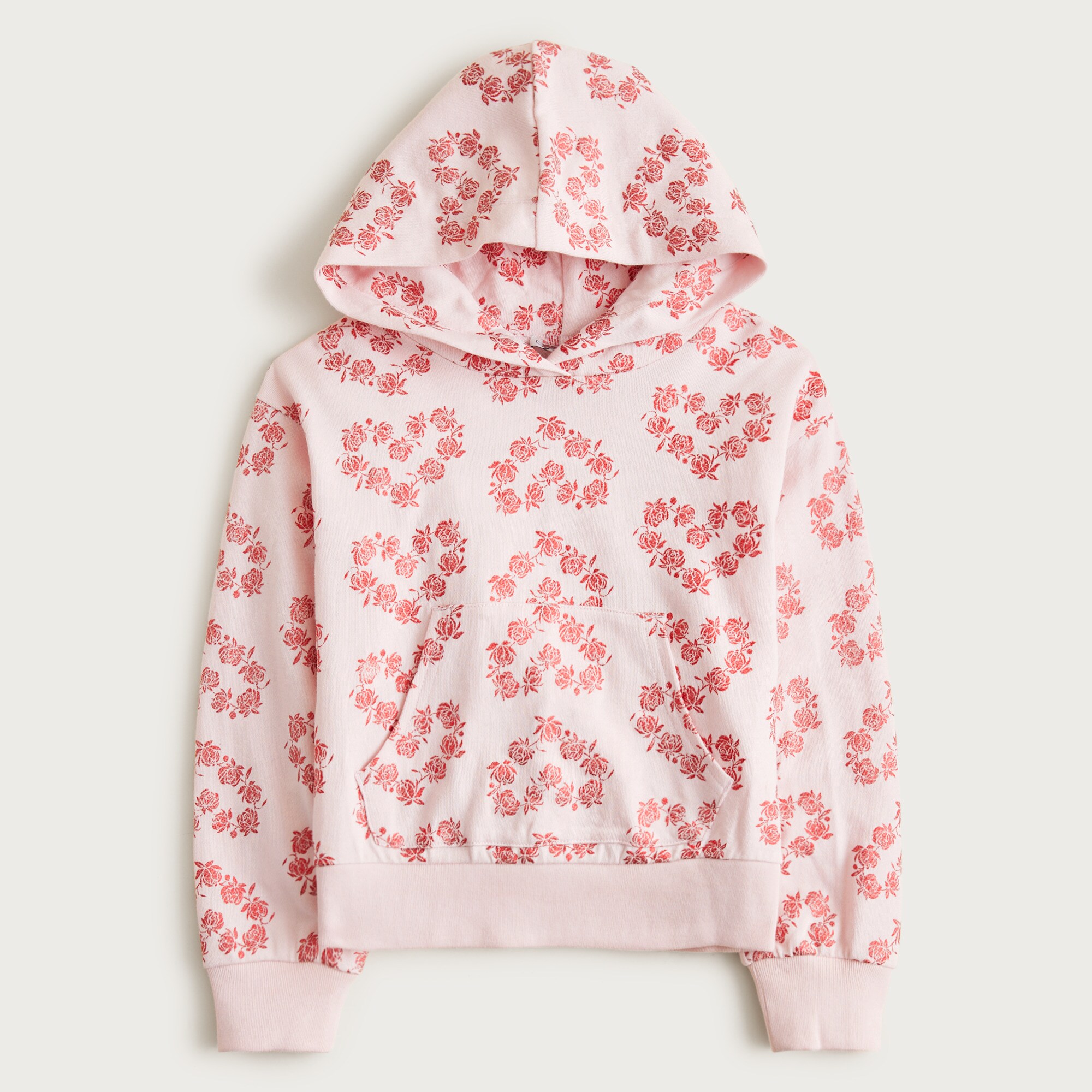 Girls' Terry Hoodie With Metallic Foil For Girls | J.Crew