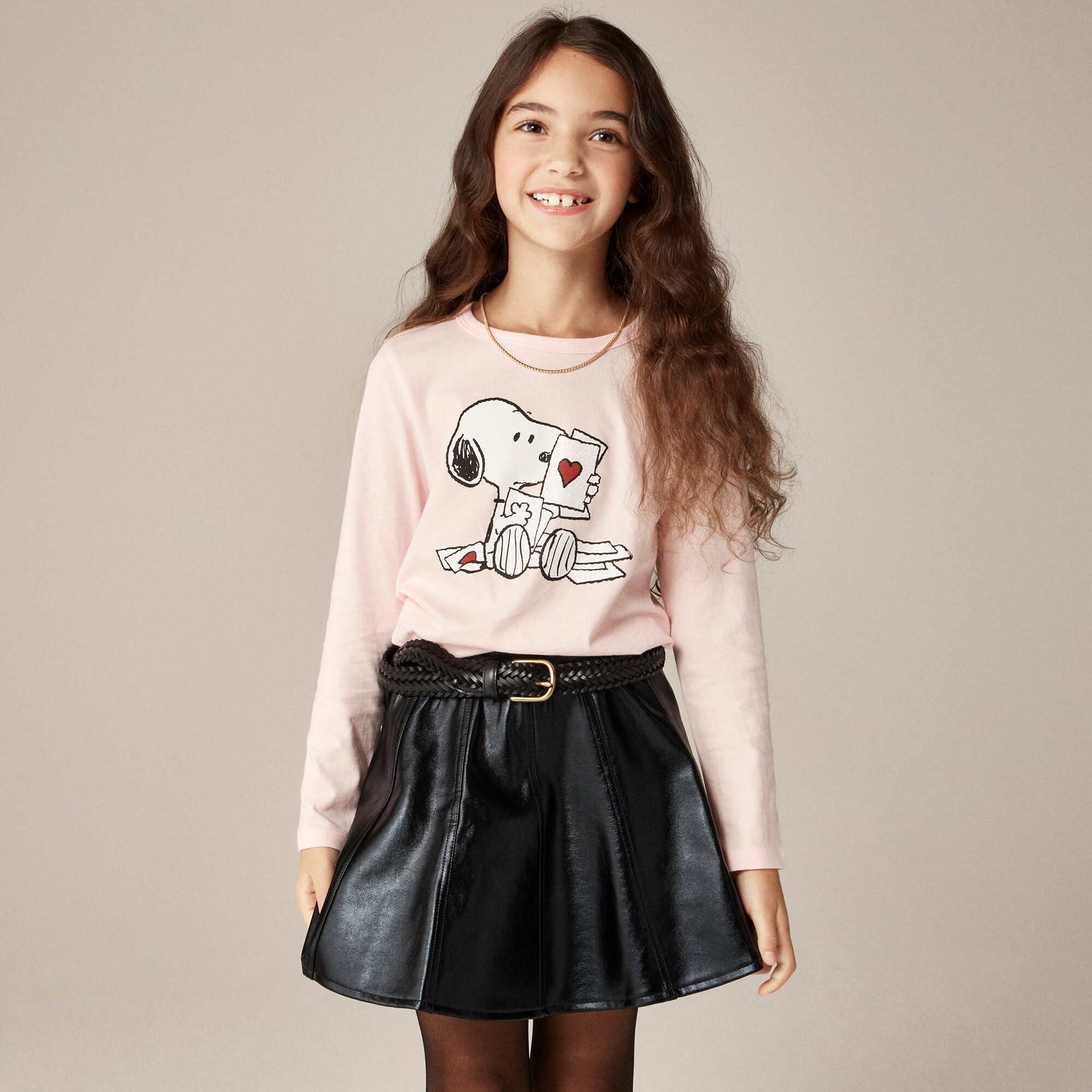  Peanuts&reg; X Crewcuts kids' Valentine's graphic T-shirt with embroidery