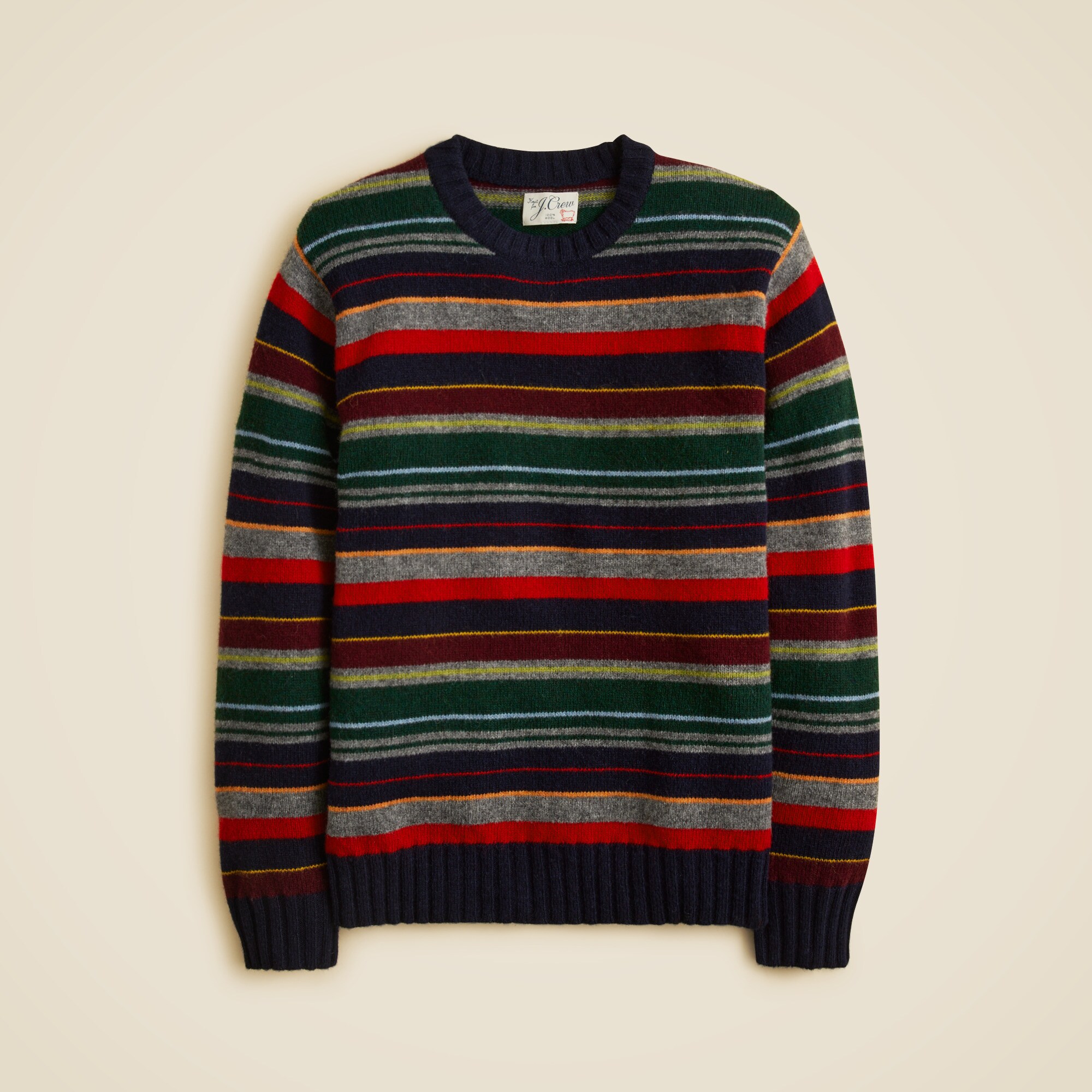  Wool sweater in multistripe