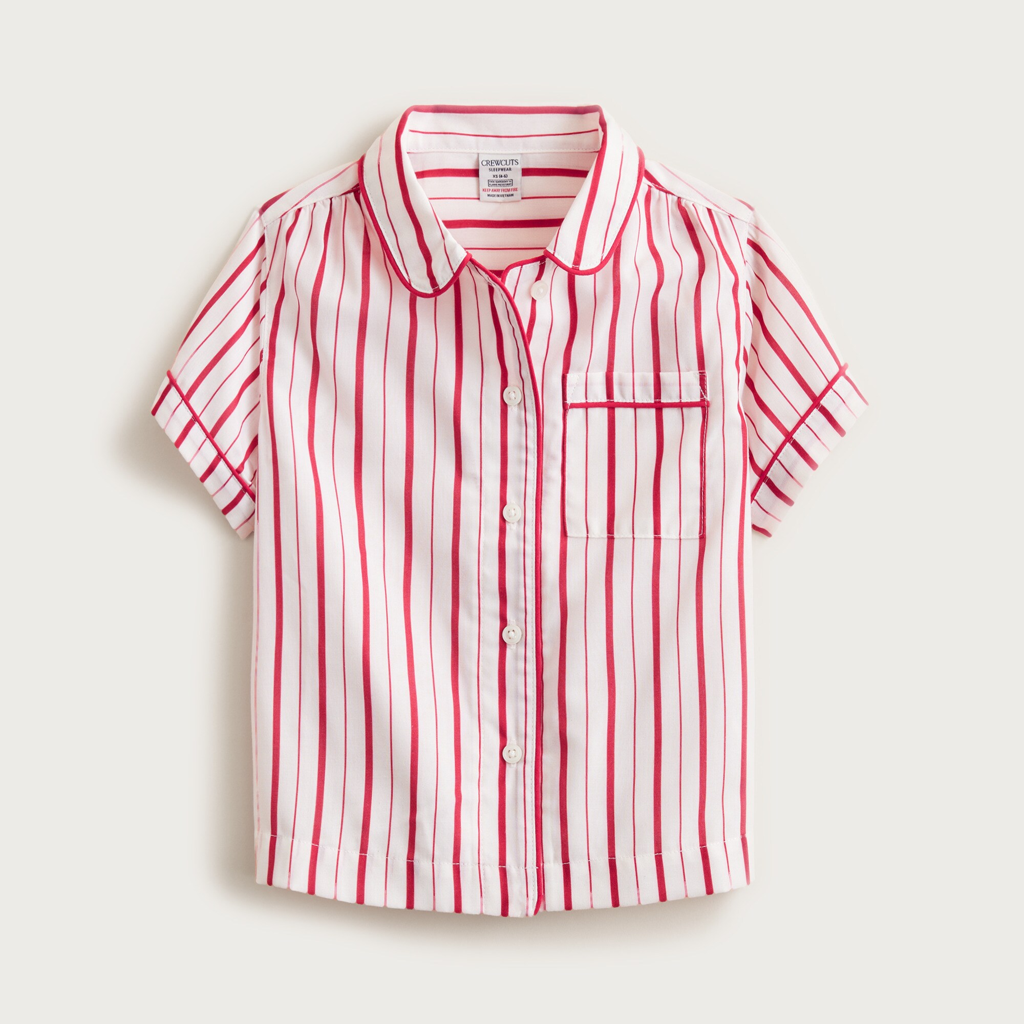 Girls' short-sleeve pajama set in prints