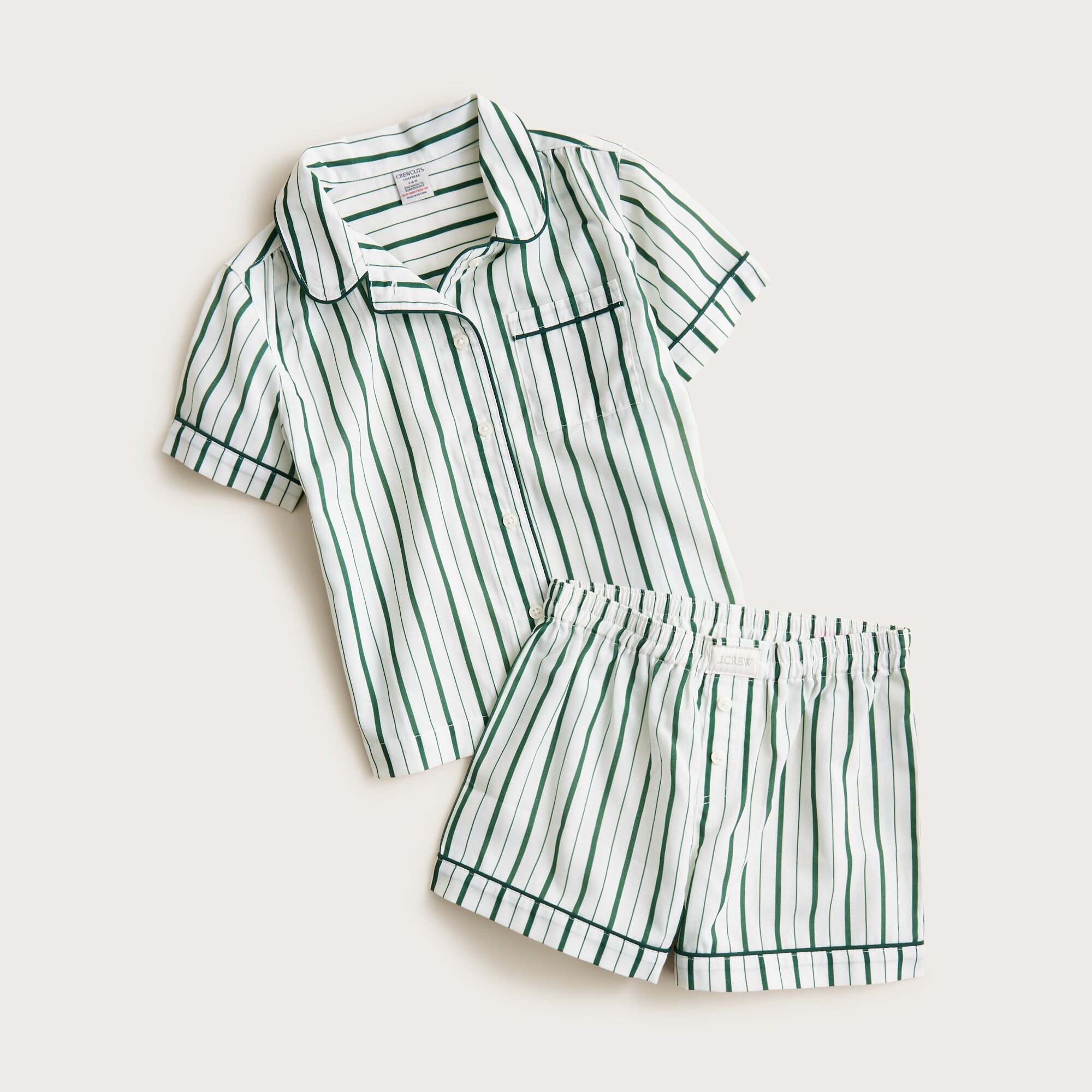 Girls' short-sleeve pajama set in prints