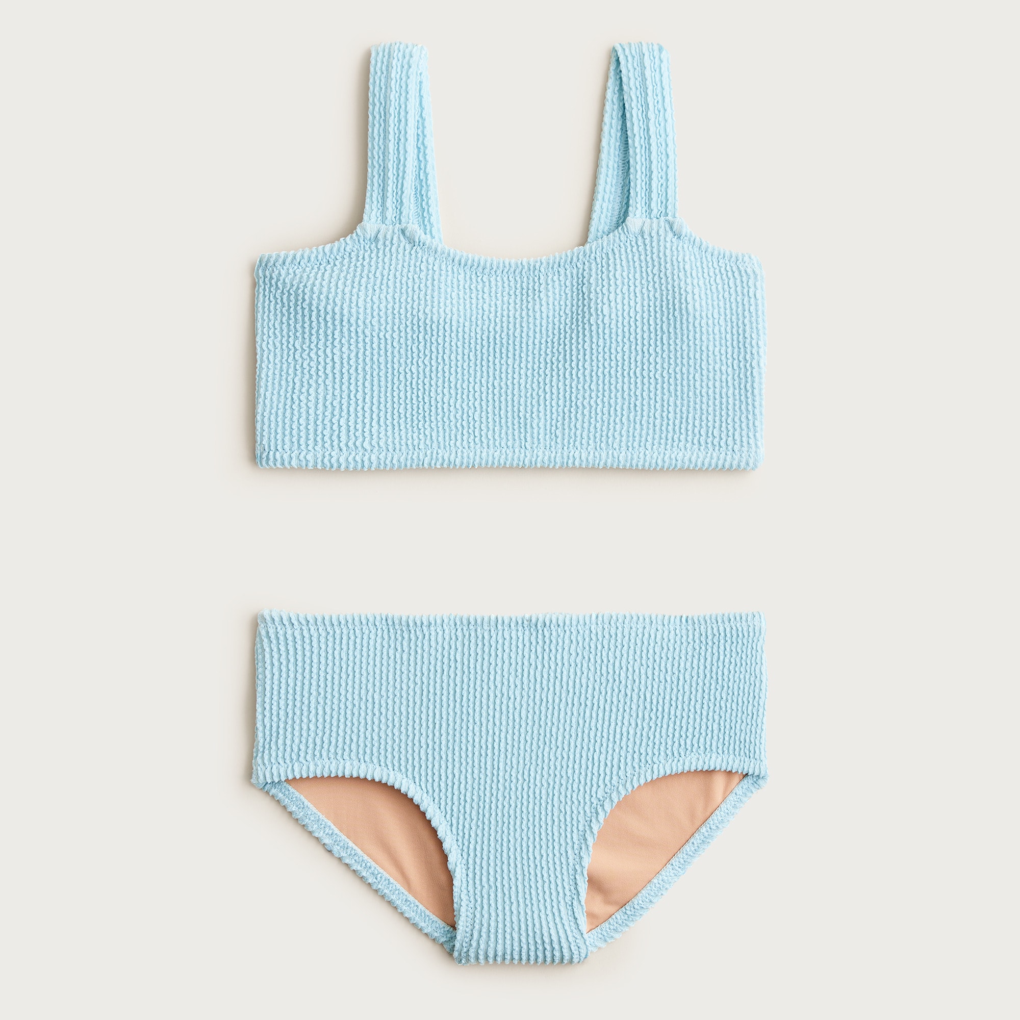 Girls' scrunchie two-piece swimsuit